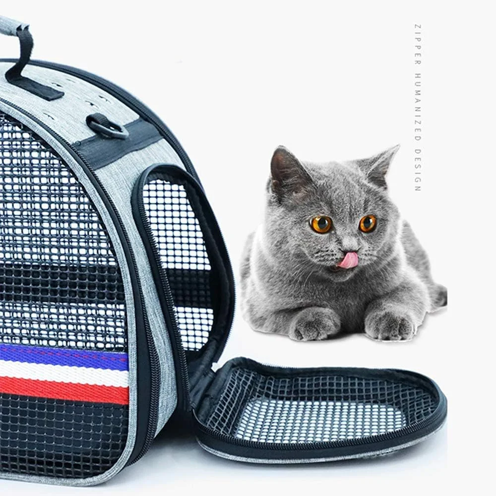 کیف حمل گربه، کیف تاشو قابل حمل و راحت حیوانات خانگی، مورد تایید خطوط هوایی برای سگ های کوچک، گربه ها و توله سگ ها و حیوانات کوچک