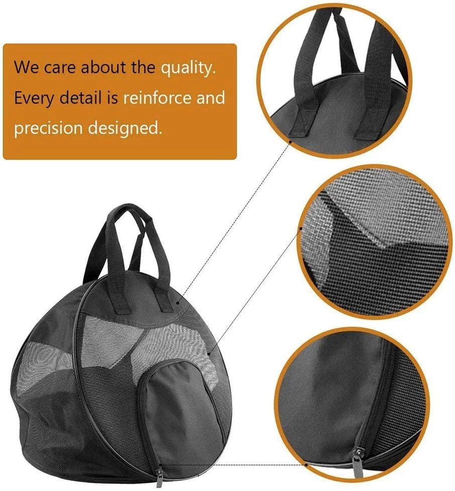 کیف حمل و نقل حیوانات خانگی کوچک و قابل حمل، کیف دستی تاشو با پد (مشکی)