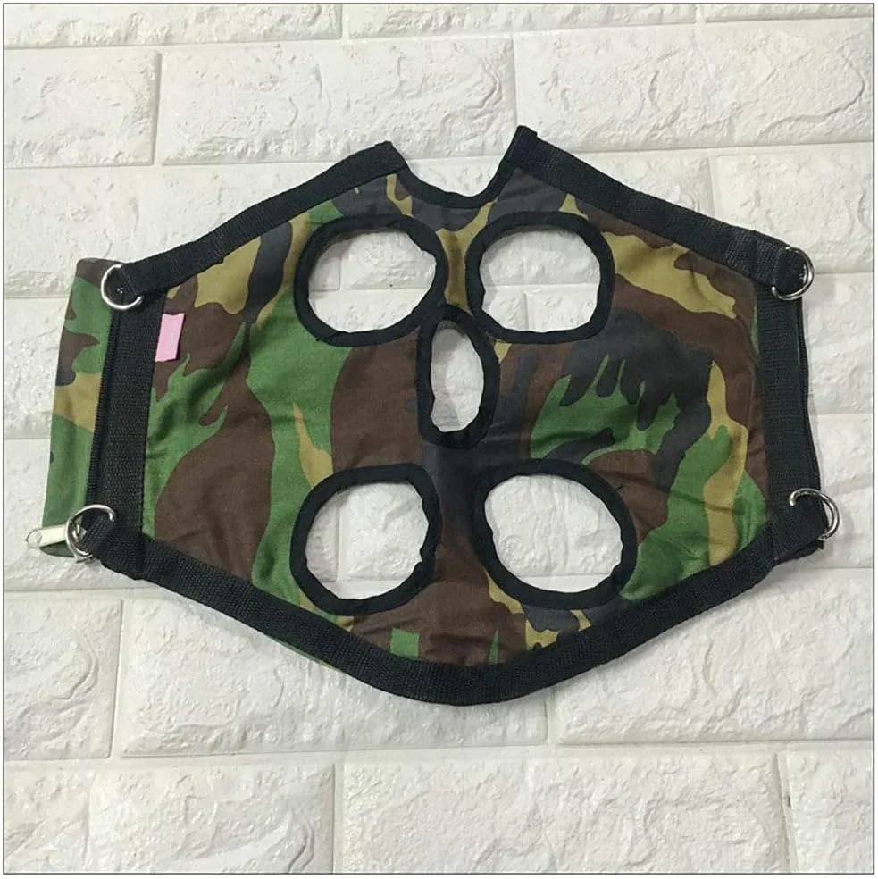 کیف حمل سگ و گربه با طراحی سر و پا بیرون، دارای پنج سوراخ، مناسب برای سفرهای کوچک، کوله پشتی و بند حمایتی