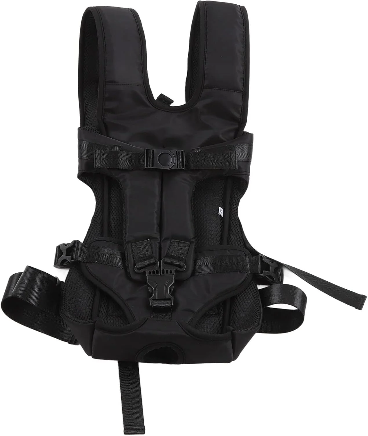 کیف کوله پشتی حمل حیوانات خانگی، ضد آب، قابل تنظیم، مناسب سگ و گربه، برای پیاده روی، مسافرت و دوچرخه سواری - مشکی (سایز کوچک)