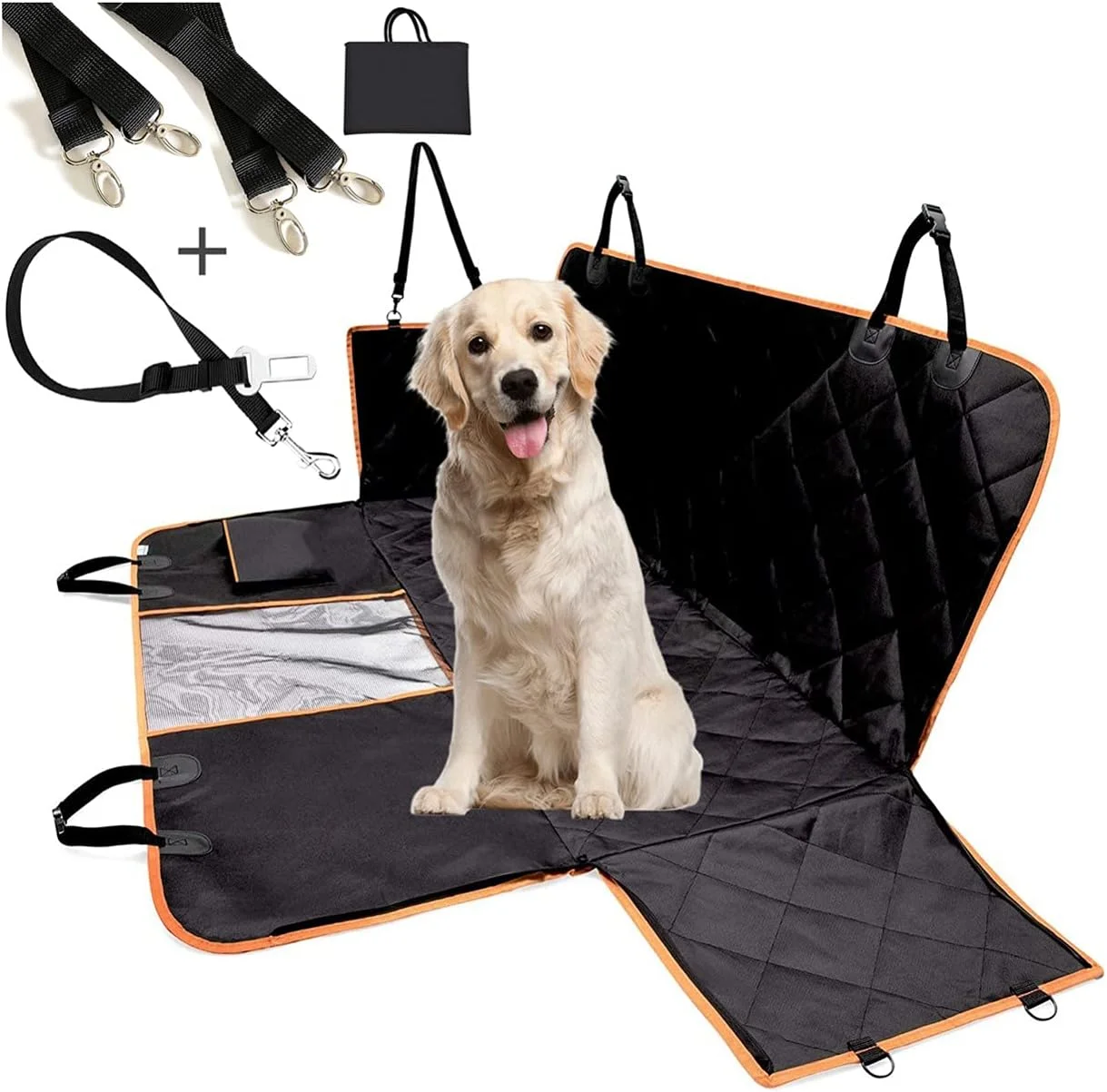 محافظ صندلی عقب خودرو برای حیوانات خانگی، ضد لغزش، مناسب سفر با خودرو، سایز بزرگ، مناسب سگ و گربه