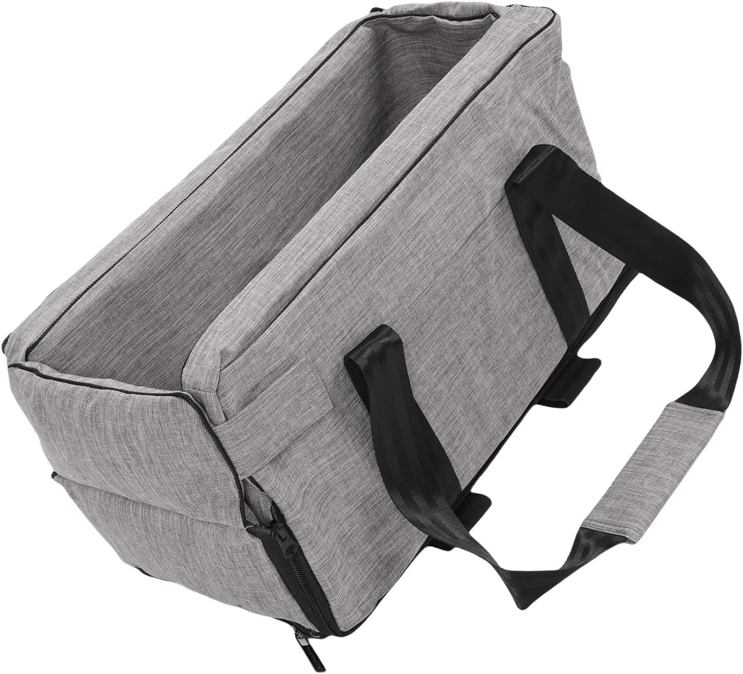 صندلی ماشین سگ قابل حمل با کمربند ایمنی، پارچه آکسفورد، طراحی ضد لغزش، ایده آل برای حیوانات خانگی کوچک در طول سفر و گردش