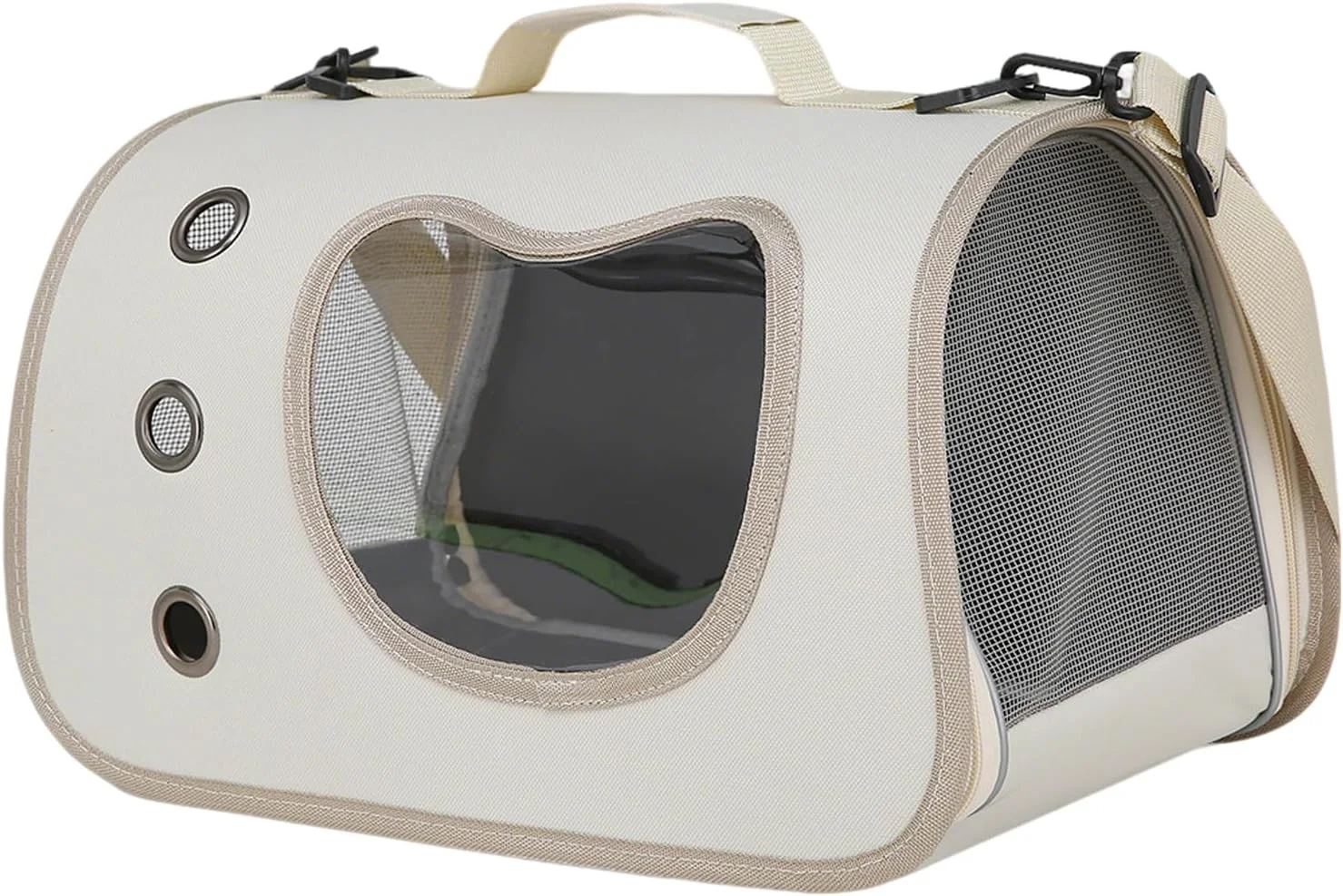 کیف حمل حیوانات خانگی - کیف کمری ایمن برای سگ ها در فضای باز | دسته پهن، لوازم حمل و نقل شفاف حیوانات خانگی برای پیاده روی، سفر جاده ای، تعطیلات، پیک نیک، کمپینگ