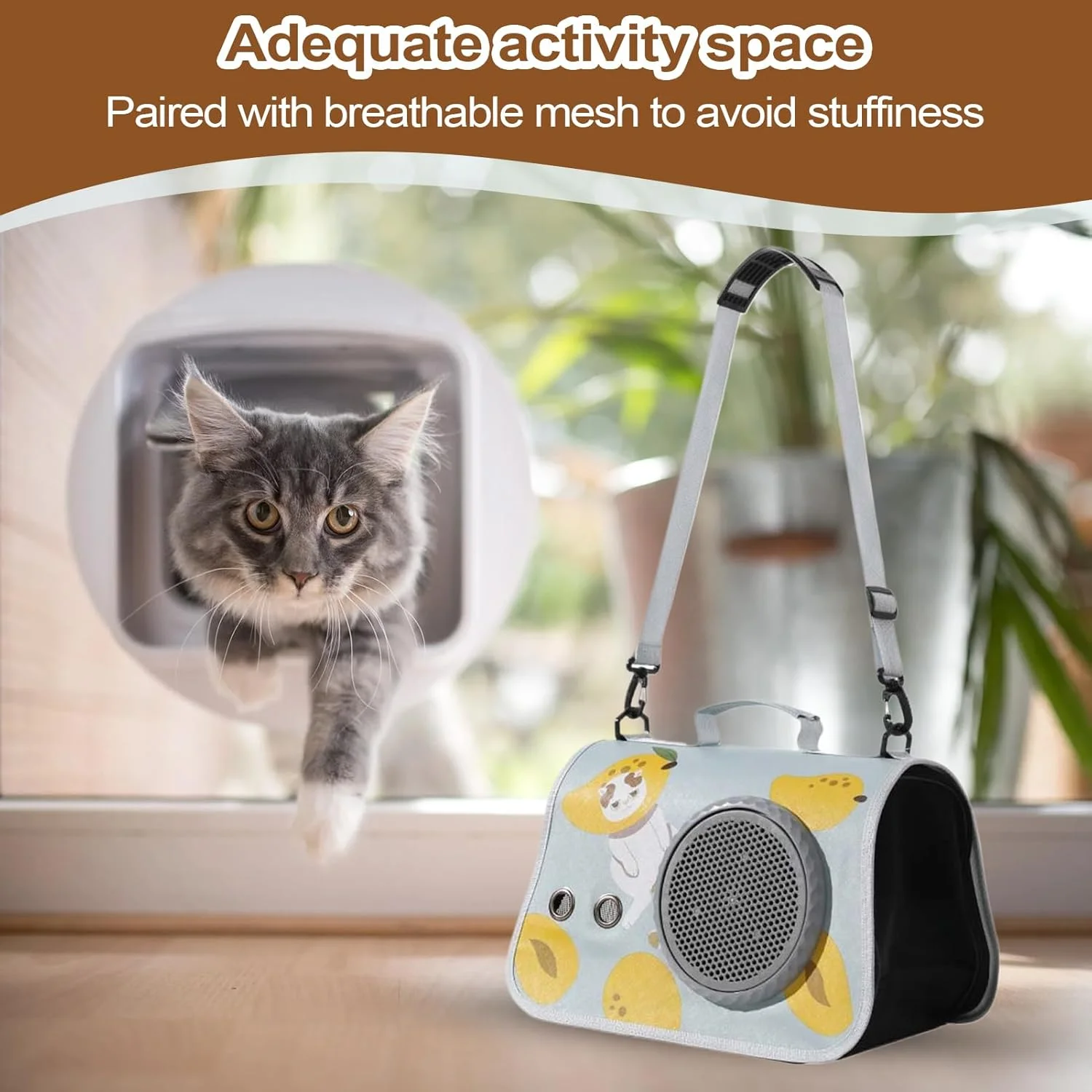 کیف حمل حیوانات خانگی | کیف بزرگ حمل سگ - کیف حمل و نقل حیوانات با بند شانه ای و تهویه مناسب برای بزرگسالان، مردان، زنان، نوجوانان و سالمندان