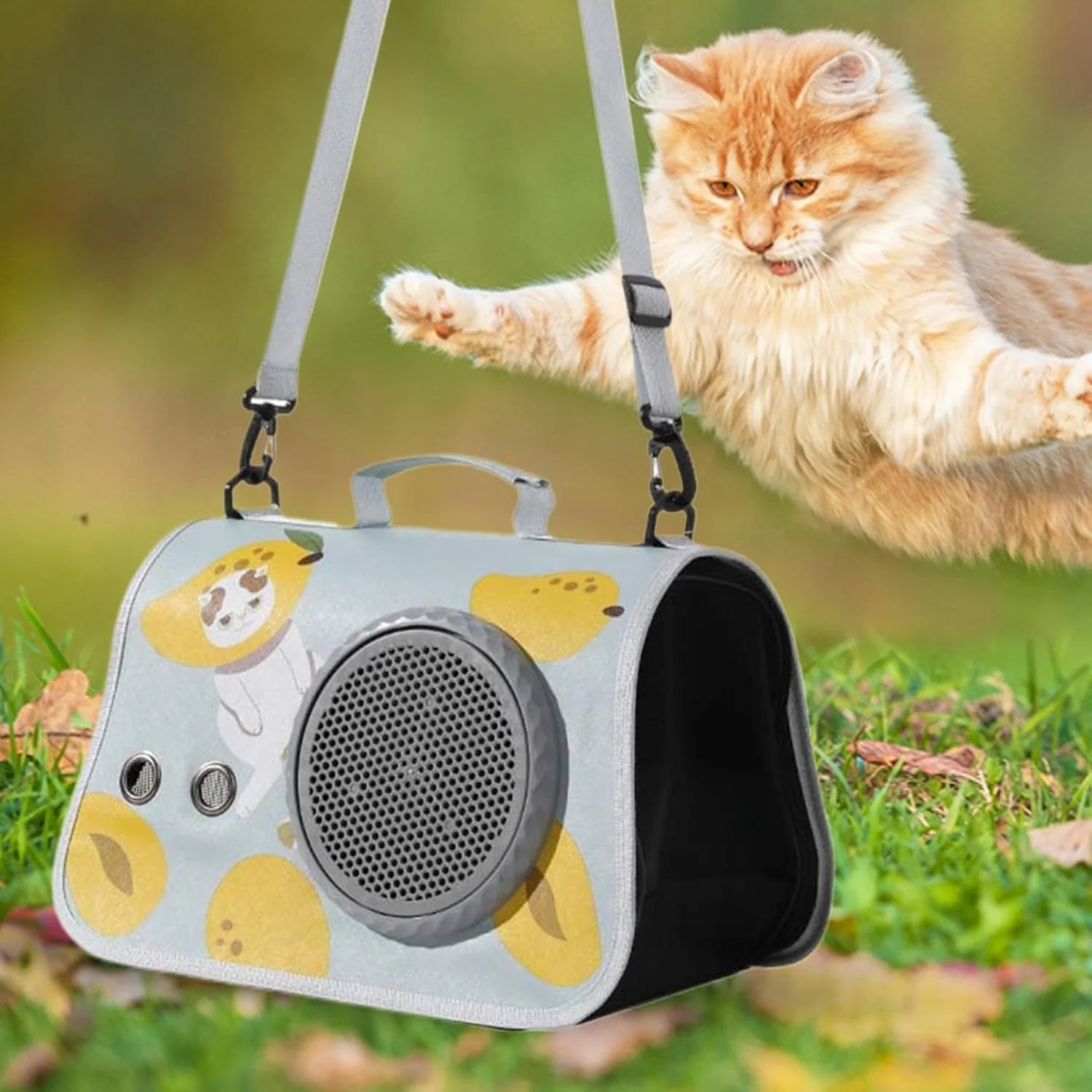 کیف حمل حیوانات خانگی | کیف بزرگ حمل سگ - کیف حمل و نقل حیوانات با بند شانه ای و تهویه مناسب برای بزرگسالان، مردان، زنان، نوجوانان و سالمندان