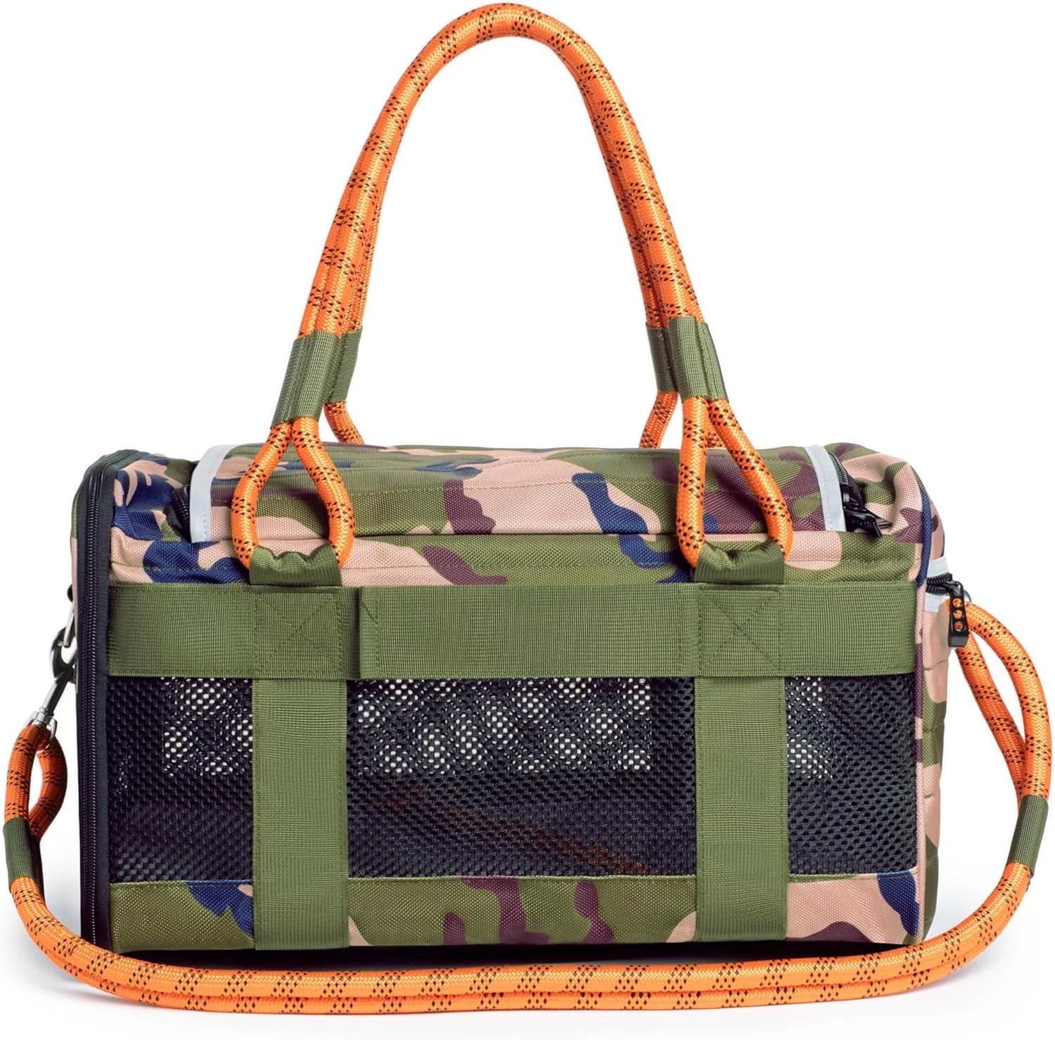 کیف حمل حیوانات خانگی ROVERLUND، مناسب هواپیما، کیف مسافرتی و صندلی ماشین. شامل بند. شیک و بادوام. دو سایز برای اکثر حیوانات خانگی تا وزن 9 کیلوگرم.