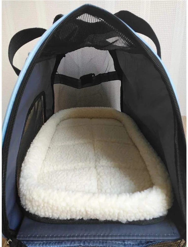 کیف دستی حیوانات خانگی، کیف حمل شانه ای تاشو و قابل حمل مناسب سفر برای سگ های کوچک، گربه ها و حیوانات کوچک