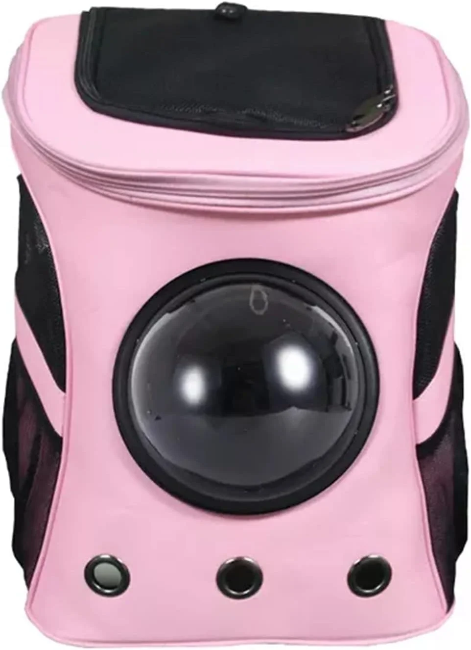 کوله پشتی حمل سگ و گربه VIZCO، کوله پشتی بزرگ حیوانات خانگی، کپسول فضایی قابل حمل، دارای پنجره تنفسی، کیف سگ، لوازم جانبی حیوانات خانگی، کیف مسافرتی قابل حمل (رنگ: صورتی)