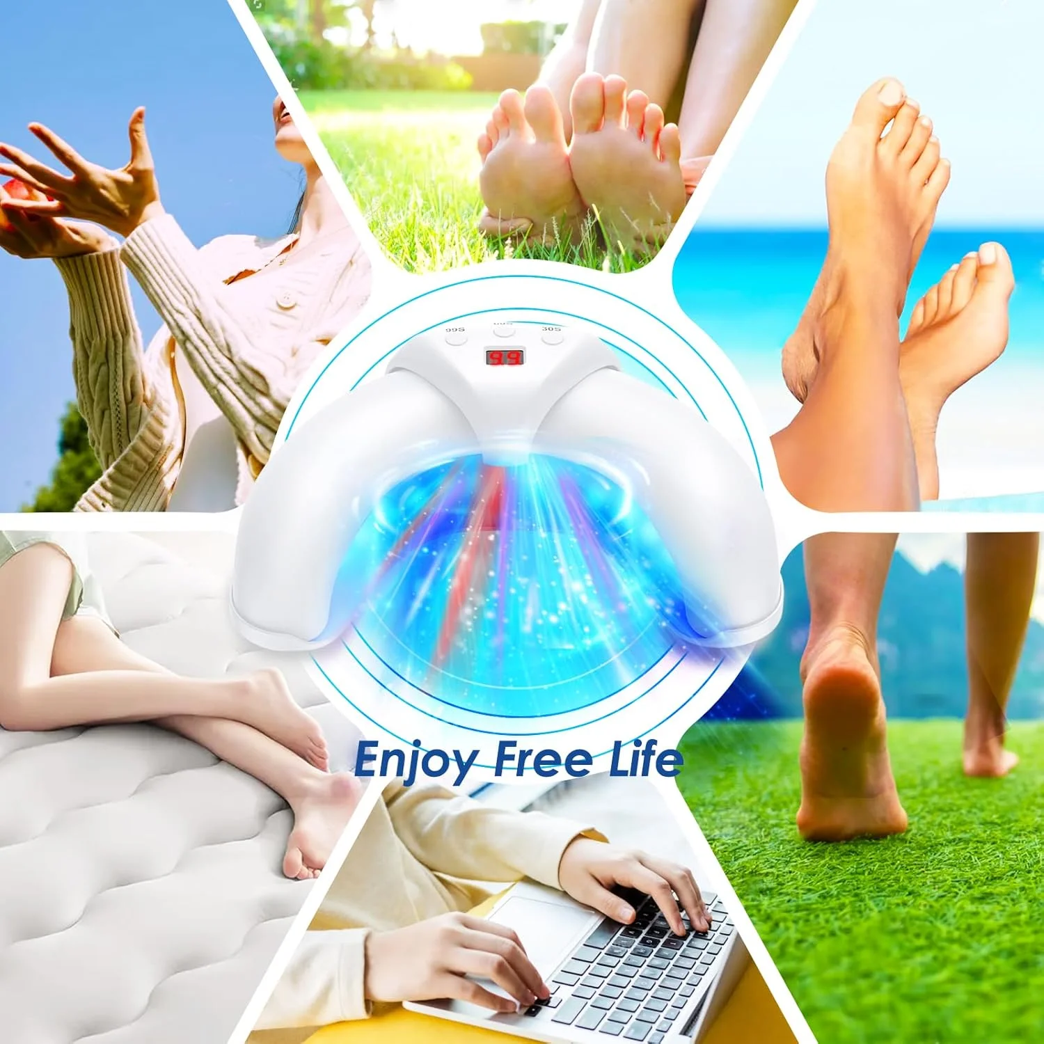 لیزر قارچ ناخن، دستگاه تمیز کننده و مراقبت از ناخن برای بیماری های ناخن پا، دستگاه لیزر قارچ ناخن، لیزر قارچ ناخن برای خانه، لیزر قارچ ناخن، دستگاه نور درمانی، قارچ ناخن، قابل حمل