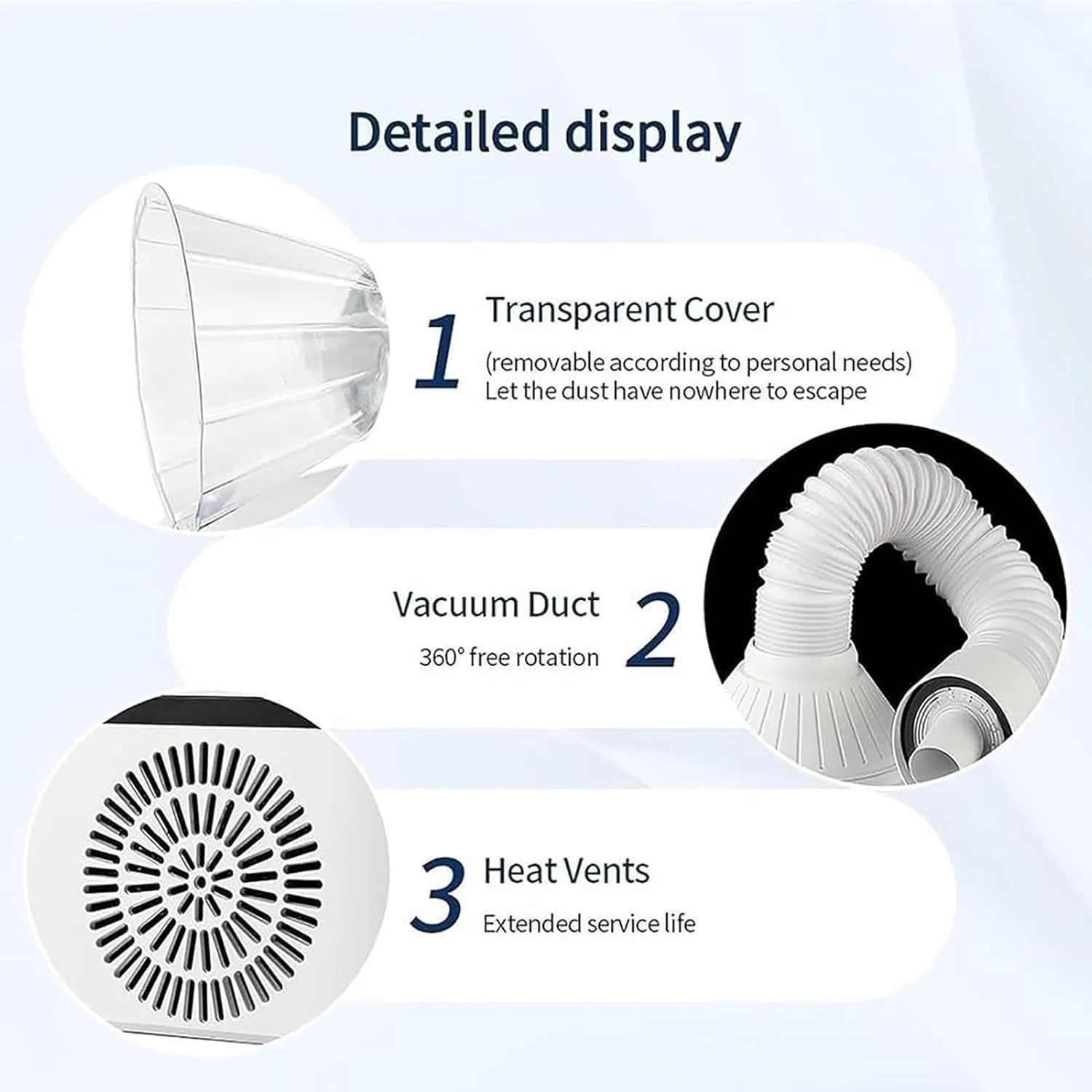 دستگاه پولیش ناخن، دستگاه برقی مراقبت از ناخن، صفحه لمسی با کیفیت بالا، نورپردازی LED، مکش قوی 230 وات، فیلتر کربن فعال، لوله خلاء چرخشی دستگاه پولیش ناخن، دستگاه برقی مراقبت از ناخن، صفحه لمسی با کیفیت بالا، نورپردازی LED، مکش قوی 230 وات، فیلتر کربن فعال، لوله خلاء چرخشی