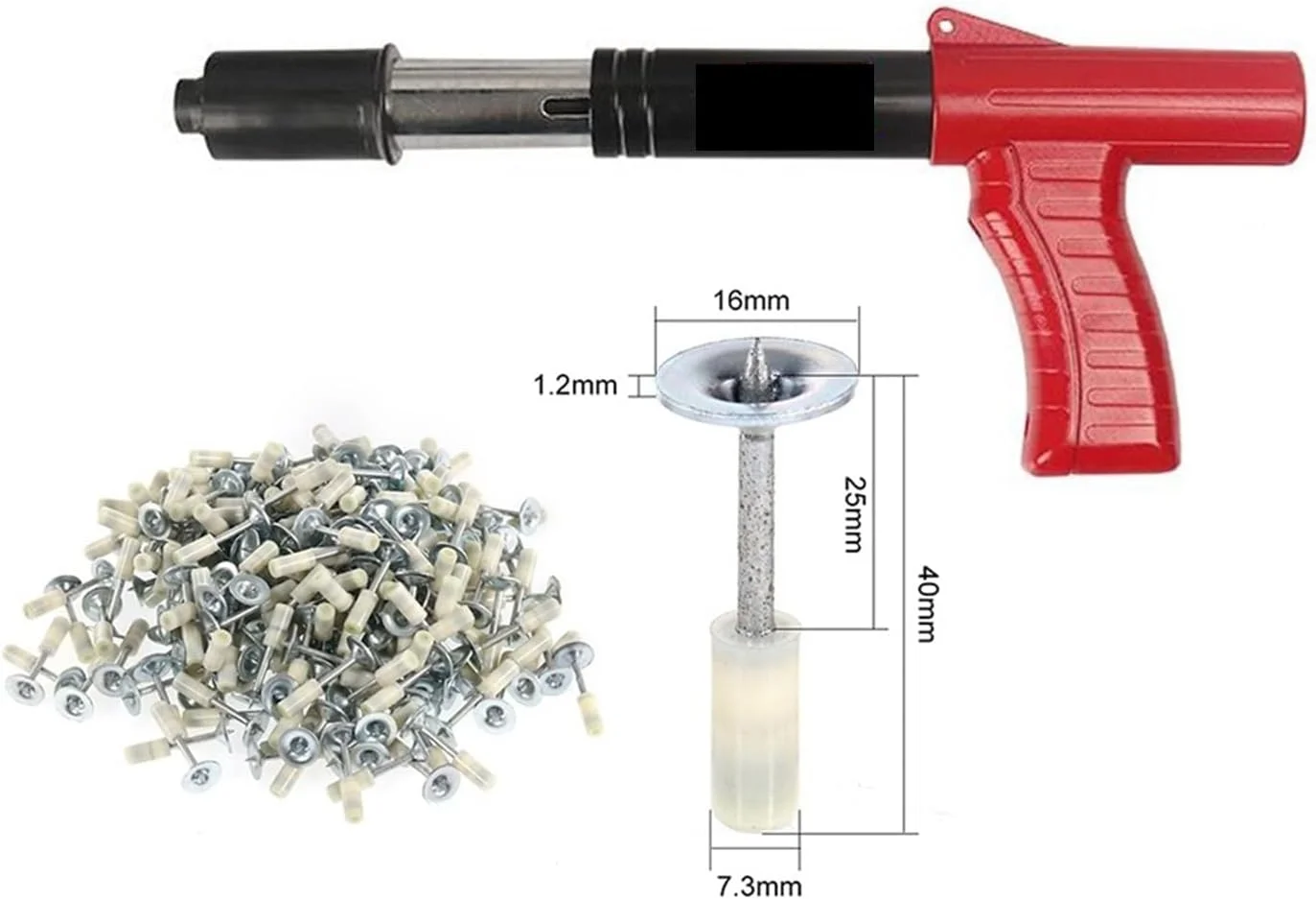 منگنه کوب دستی پرچ، ابزار نصب دیوار و سقف، شیار سیم، دستگاه بست، صدا خفه کن اتوماتیک، منگنه کوب فولادی کوچک با قابلیت تنظیم 4 دنده منگنه کوب دستی پرچ، ابزار نصب دیوار و سقف، شیار سیم، دستگاه بست، صدا خفه کن اتوماتیک، منگنه کوب فولادی کوچک با قابلیت تنظیم 4 دنده