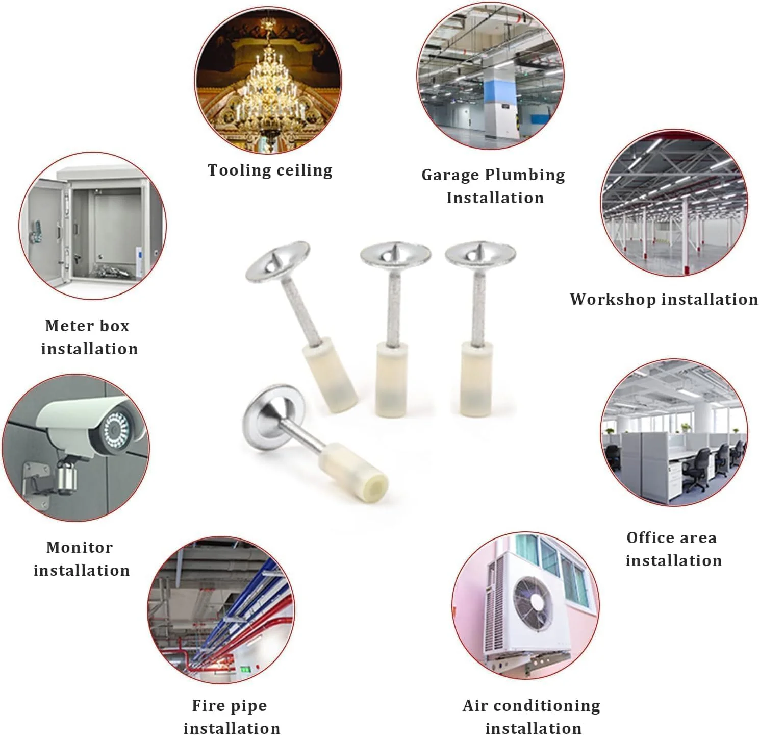 تفنگ میخکوب دستی با میخ های فولادی | میخ های گرد 7.3 میلی متری ابزار کار محکم کننده دیوار و سقف | تفنگ میخکوب دستی مینی | لوازم جانبی تفنگ میخکوب | ابزار تعمیر دستگاه شیار ثابت کابل سقف | (50 عدد) تفنگ میخکوب دستی با میخ های فولادی | میخ های گرد 7.3 میلی متری ابزار کار محکم کننده دیوار و سقف | تفنگ میخکوب دستی مینی | لوازم جانبی تفنگ میخکوب | ابزار تعمیر دستگاه شیار ثابت کابل سقف | (50 عدد)