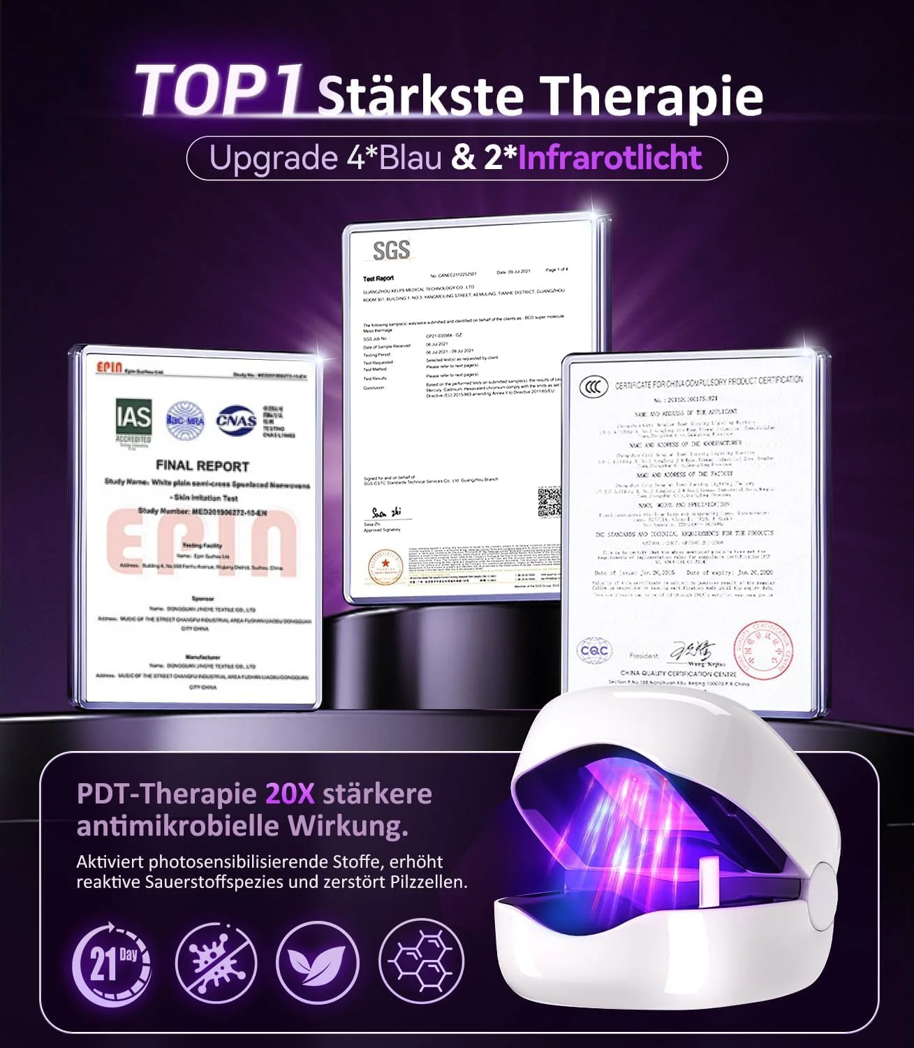 لیزر قارچ ناخن با کیفیت پزشکی همراه با تایمر و قلم مراقبت از ناخن با رایحه میوه، قوی ترین درمان، دستگاه لیزر قارچ ناخن با عملکرد سریع، تایید شده SGS، ایمن و قابل اعتماد، بهبود یافته لیزر قارچ ناخن با کیفیت پزشکی همراه با تایمر و قلم مراقبت از ناخن با رایحه میوه، قوی ترین درمان، دستگاه لیزر قارچ ناخن با عملکرد سریع، تایید شده SGS، ایمن و قابل اعتماد، بهبود یافته