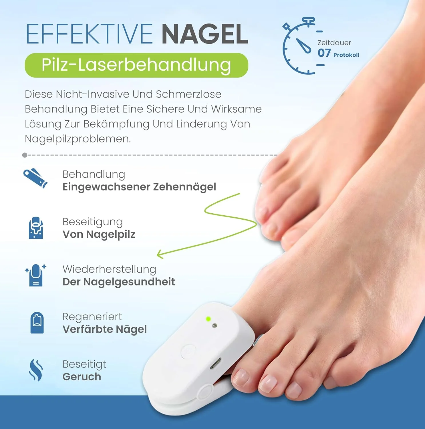 دستگاه لیزر قارچ ناخن قابل شارژ Med-Fit (با استفاده از دیودهای لیزری ساخت آلمان) - درمان بسیار موثر قارچ ناخن دستگاه لیزر قارچ ناخن قابل شارژ Med-Fit (با استفاده از دیودهای لیزری ساخت آلمان) - درمان بسیار موثر قارچ ناخن