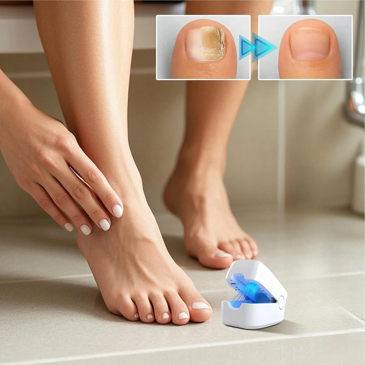 دستگاه لایت ناخن - دستگاه لایت ال ای دی - دستگاه ترمیم حرفه ای برای بعد از مانیکور، سالن، مسافرت، نگهداری روزانه، منزل، فضای باز