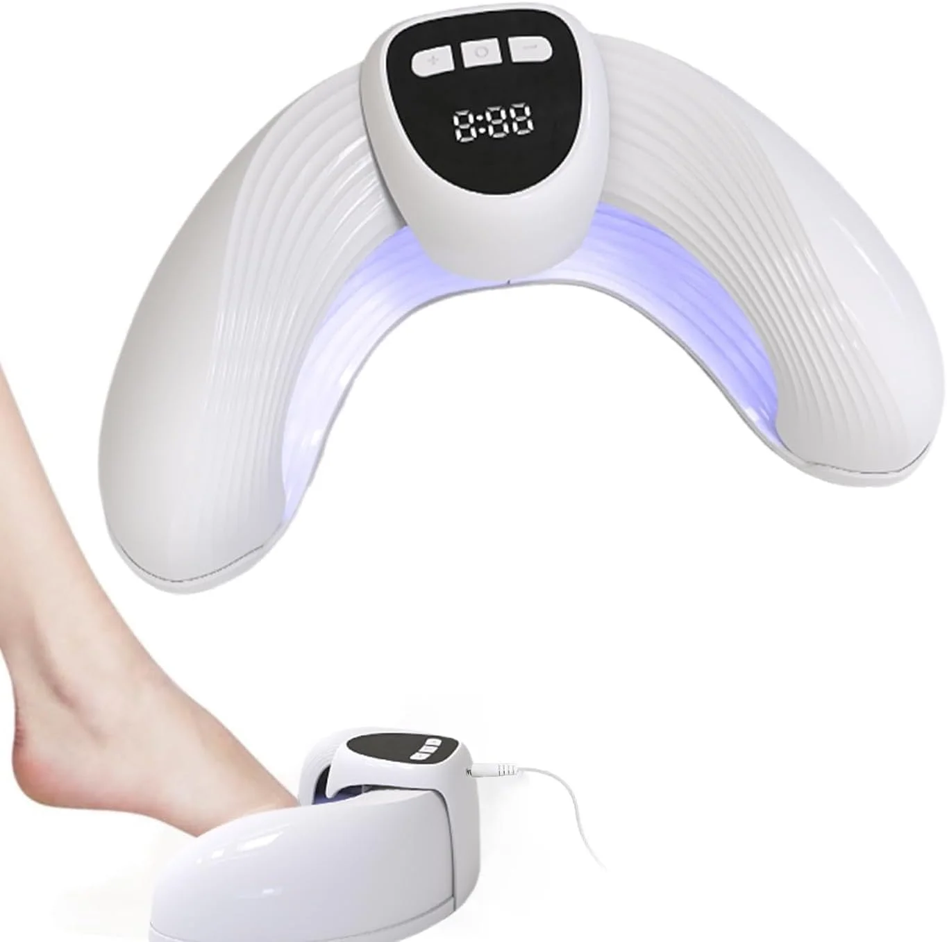 دستگاه لیزر قارچ ناخن Podoclear برای چندین ناخن دست و پا، ناخن های آسیب دیده و تغییر رنگ داده، با عملکرد زمان بندی نمایشگر دیجیتال