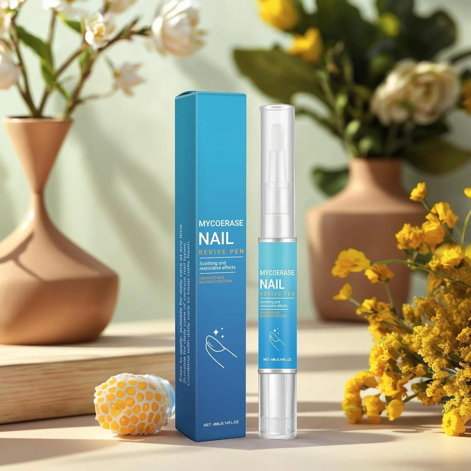 قلم ترمیم ناخن | قلم تجدید کننده ناخن آسیب دیده 4 میلی لیتری مراقبت از پا - تقویت کننده قابل حمل محصولات بهداشتی برای ترمیم روزانه مردان بزرگسالان دوستداران مانیکور ناخن های شکسته و آسیب دیده