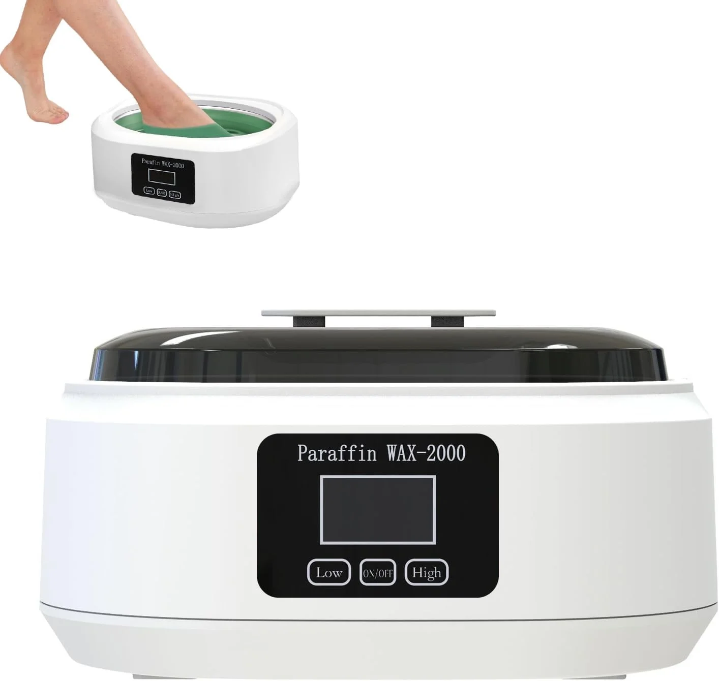 دستگاه پارافین تراپی Angju برای دست و پا، دستگاه گرم کننده پارافین با صفحه لمسی و ظرفیت بزرگ، دستگاه پارافین دست، مرطوب کننده برای پوست صاف و نرم