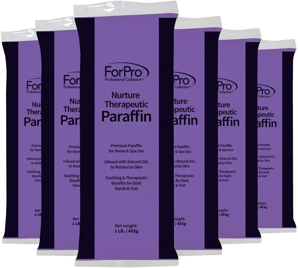 مجموعه حرفه ای فورپرو، پارافین بازسازی کننده، رایحه اسطوخودوس، شش بلوک پارافین 450 گرمی، غیر چرب، مرطوب کننده برای پوستی نرم و سالم، 2.7 کیلوگرم