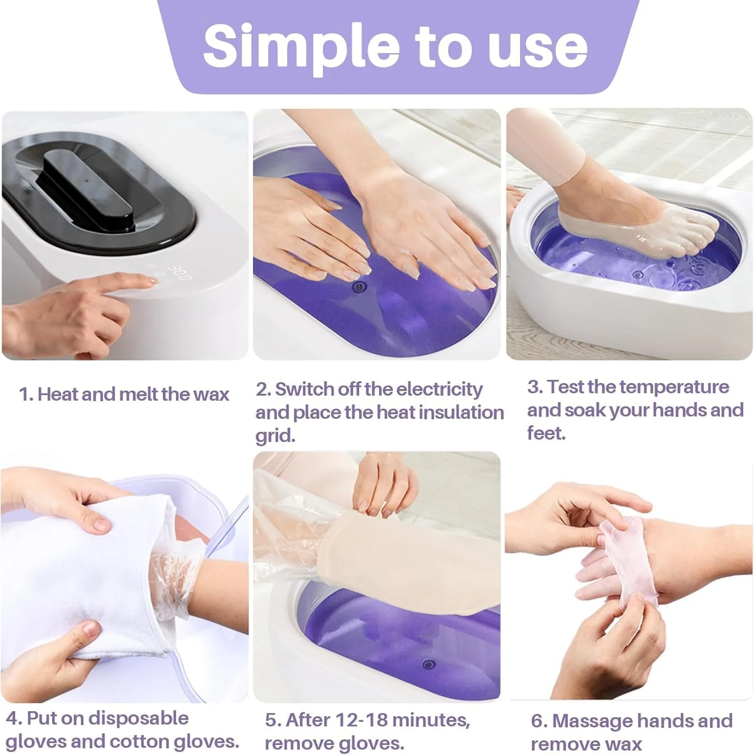 پارافین با عصاره آلوئه ورا برای مراقبت از دست و پا، 2 عدد