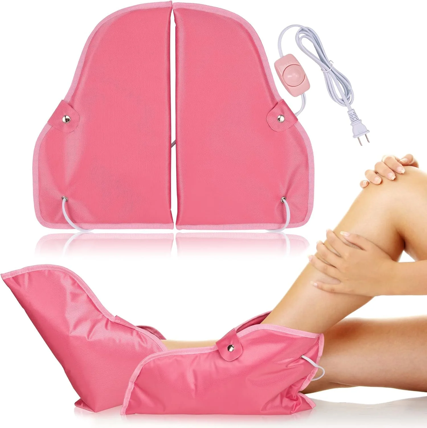 کاور گرم کننده پا با موم پارافین Noverlife، کاور پدیکور و طراحی ناخن گرم شونده برقی، کیت گرم کننده اسپا با درمان مادون قرمز برای مراقبت از پا