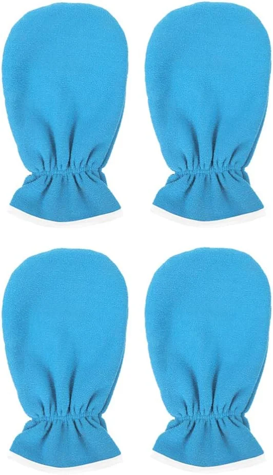 2 جفت دستکش حمام پارافین، دستکش های اسپا گرم شونده دست با دهانه الاستیک برای دستگاه پارافین آبی