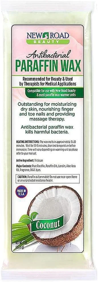 مجموعه موم پارافین برای دست و پا، حمام پارافین با گرمایش سریع و صفحه لمسی، دستکش و پاپوش حوله ای آبی، 4 بسته موم پارافین نارگیل برای آرتروز