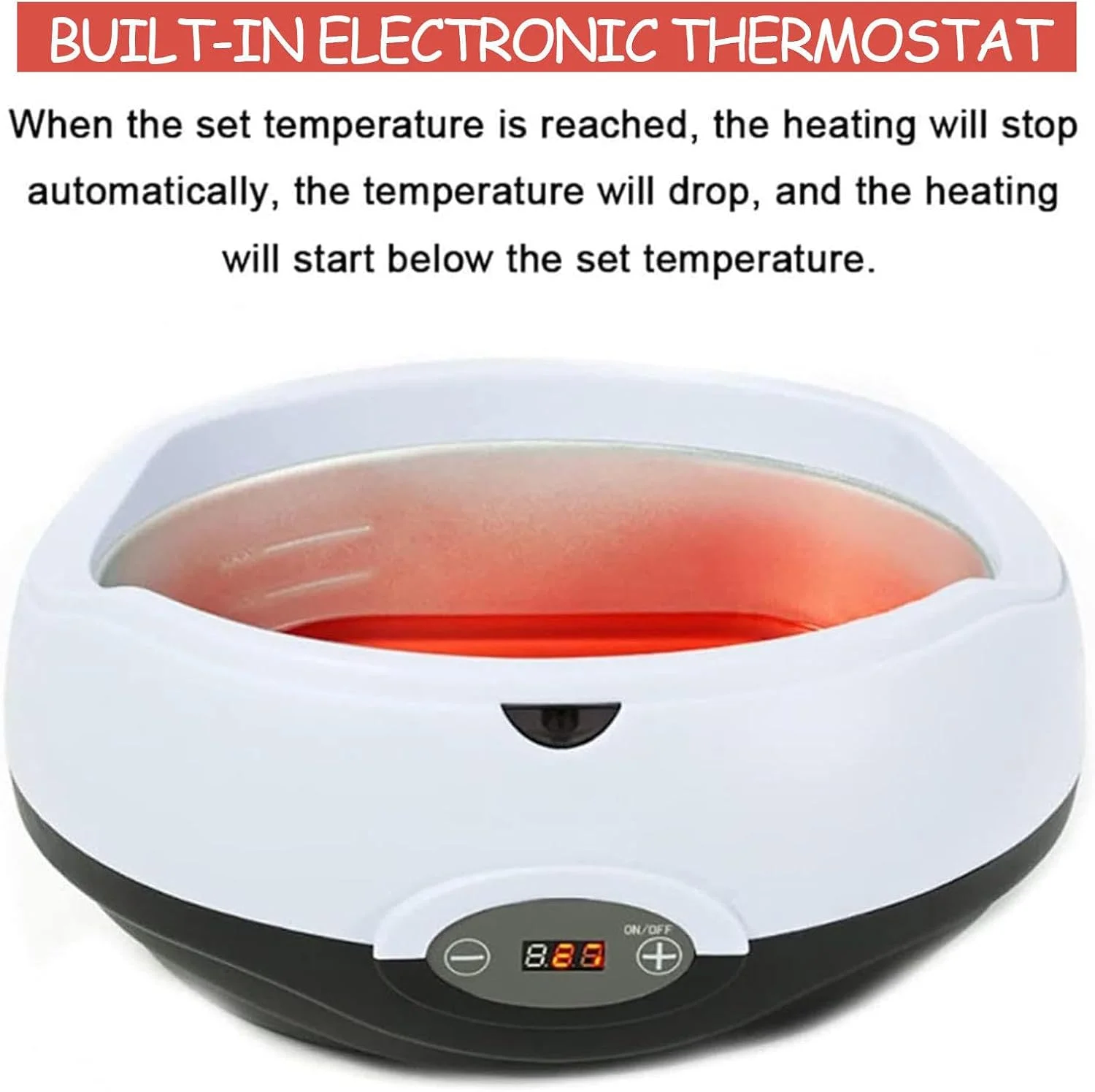 دستگاه پارافین تراپی دست و پا، حمام پارافین 2800 میلی لیتری با نمایشگر دما، گرم کننده پارافین برای سالن های زیبایی حرفه ای و استفاده خانگی