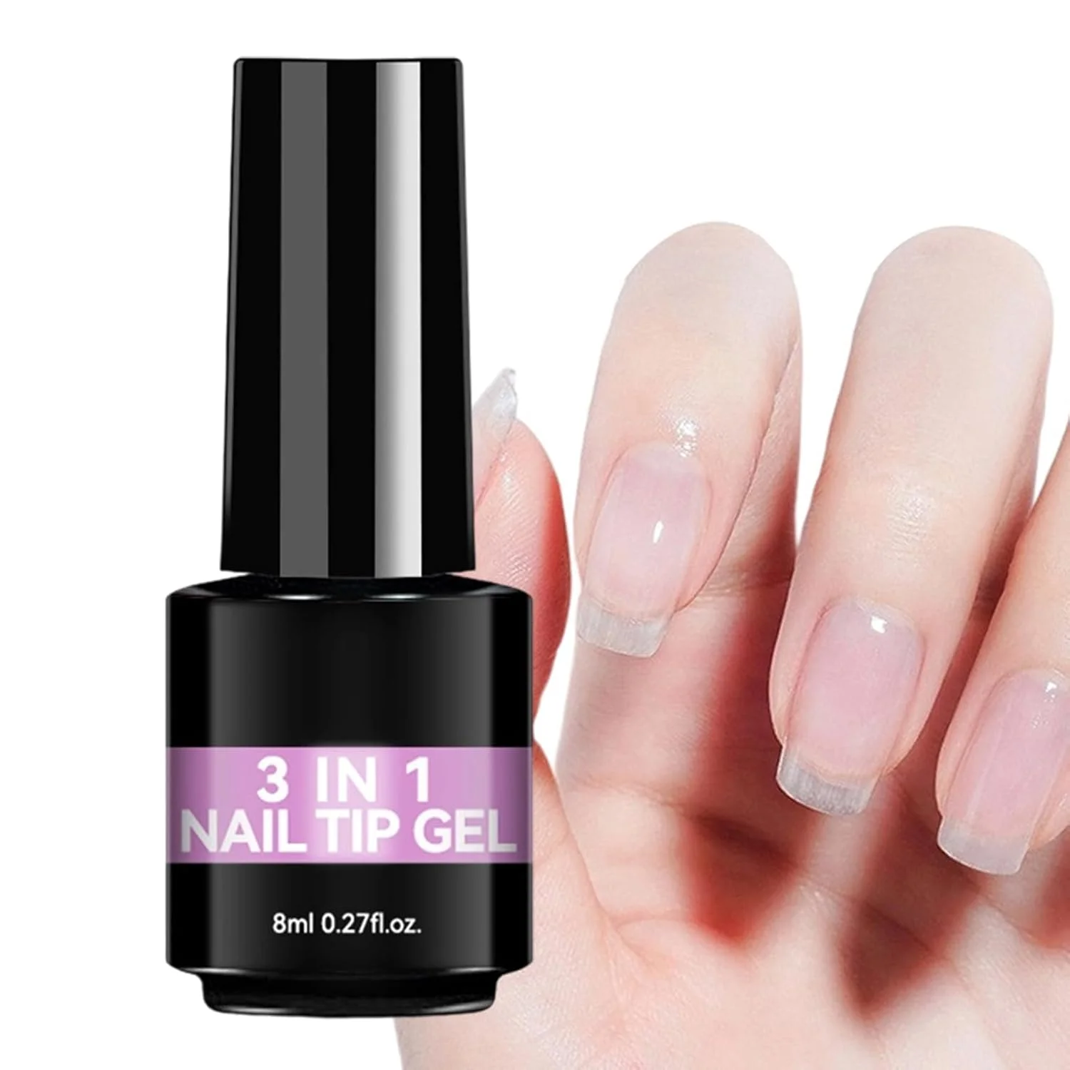 چسب ژل ناخن UV، 8 میلی لیتر، چسبندگی سریع و ماندگاری طولانی، ژل پایه | برای مبتدیان، متخصصان، سالن های خانگی، مانیکور، مهمانی عروسی
