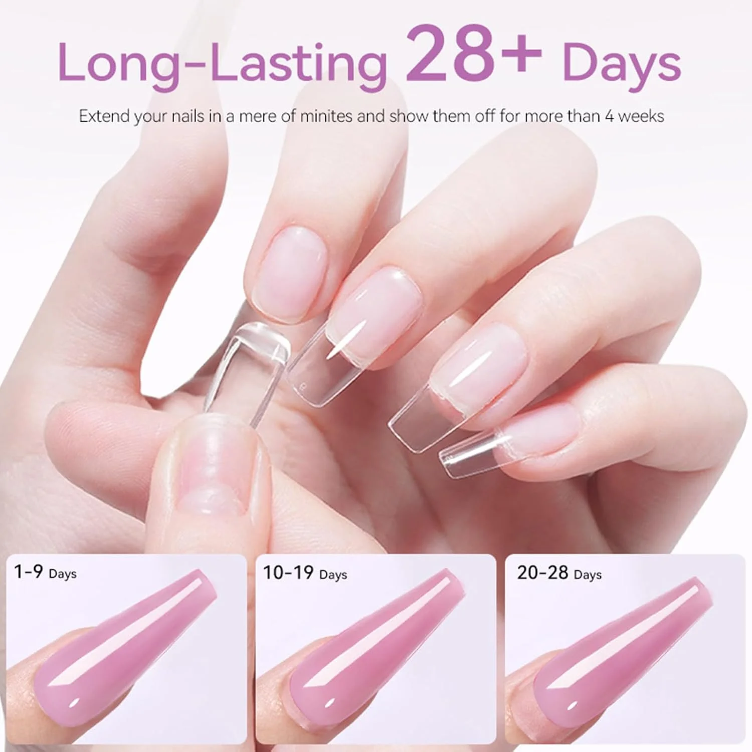 چسب ژل ناخن UV - 8 میلی لیتر، چسب با دوام و خشک شونده سریع - چسب اکستنشن UV | برای مبتدیان، متخصصان، سالن های خانگی، مانیکور، مهمانی عروسی