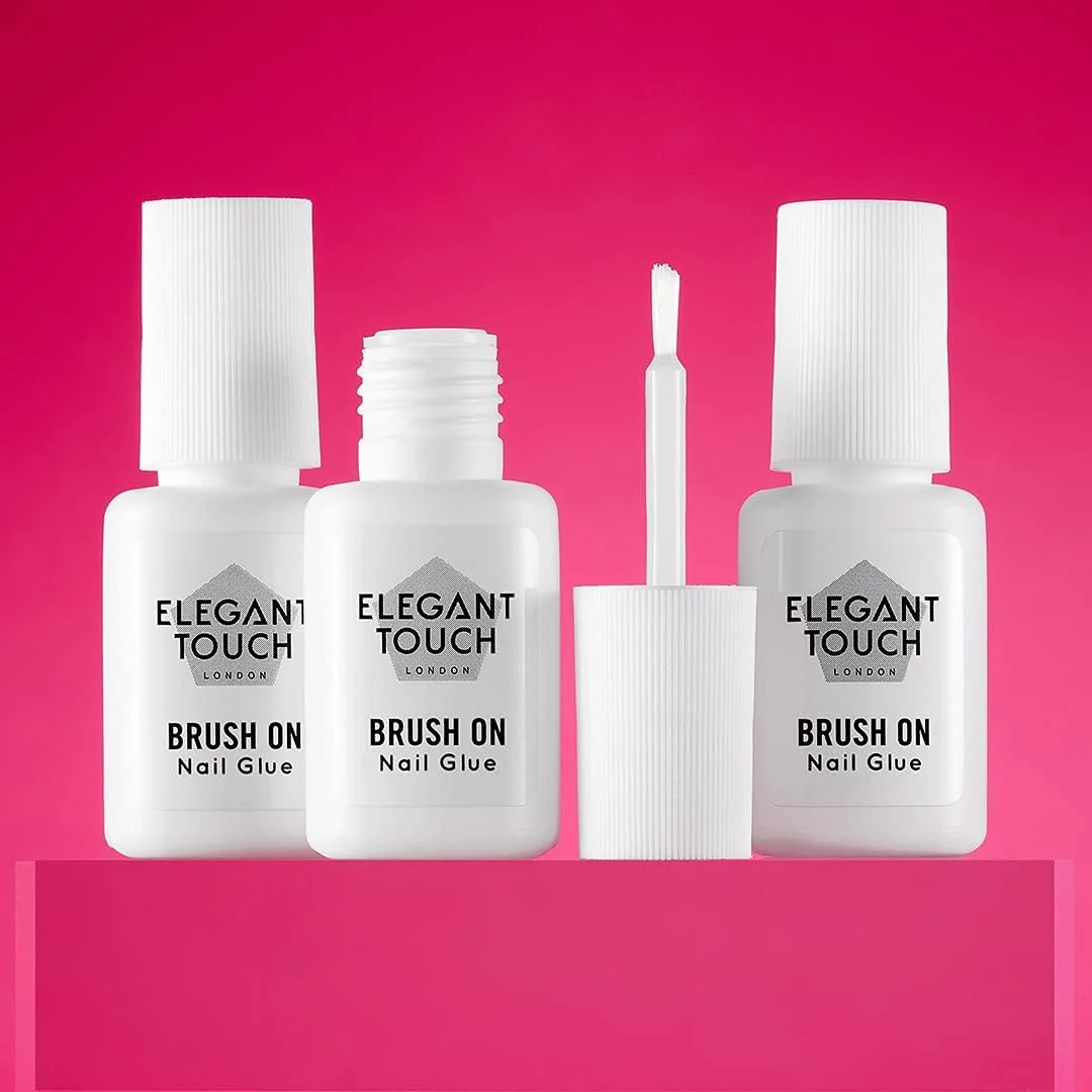 چسب ناخن قلمی Elegant Touch، شفاف، 6 میلی لیتر (بسته بندی ممکن است متفاوت باشد)