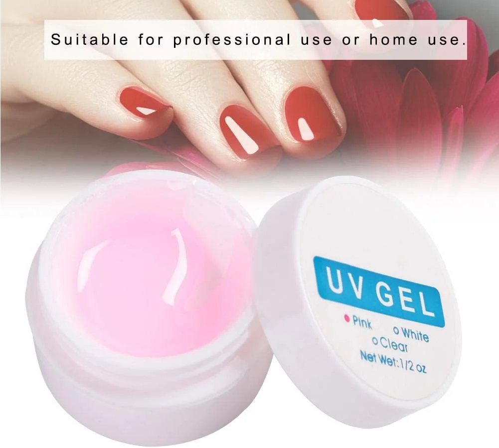 چسب کاشت ناخن، 3 رنگ چسب کاشت ناخن کریستالی خشک شونده سریع، ژل UV مانیکور (صورتی) چسب کاشت ناخن، 3 رنگ چسب کاشت ناخن کریستالی خشک شونده سریع، ژل UV مانیکور (صورتی)