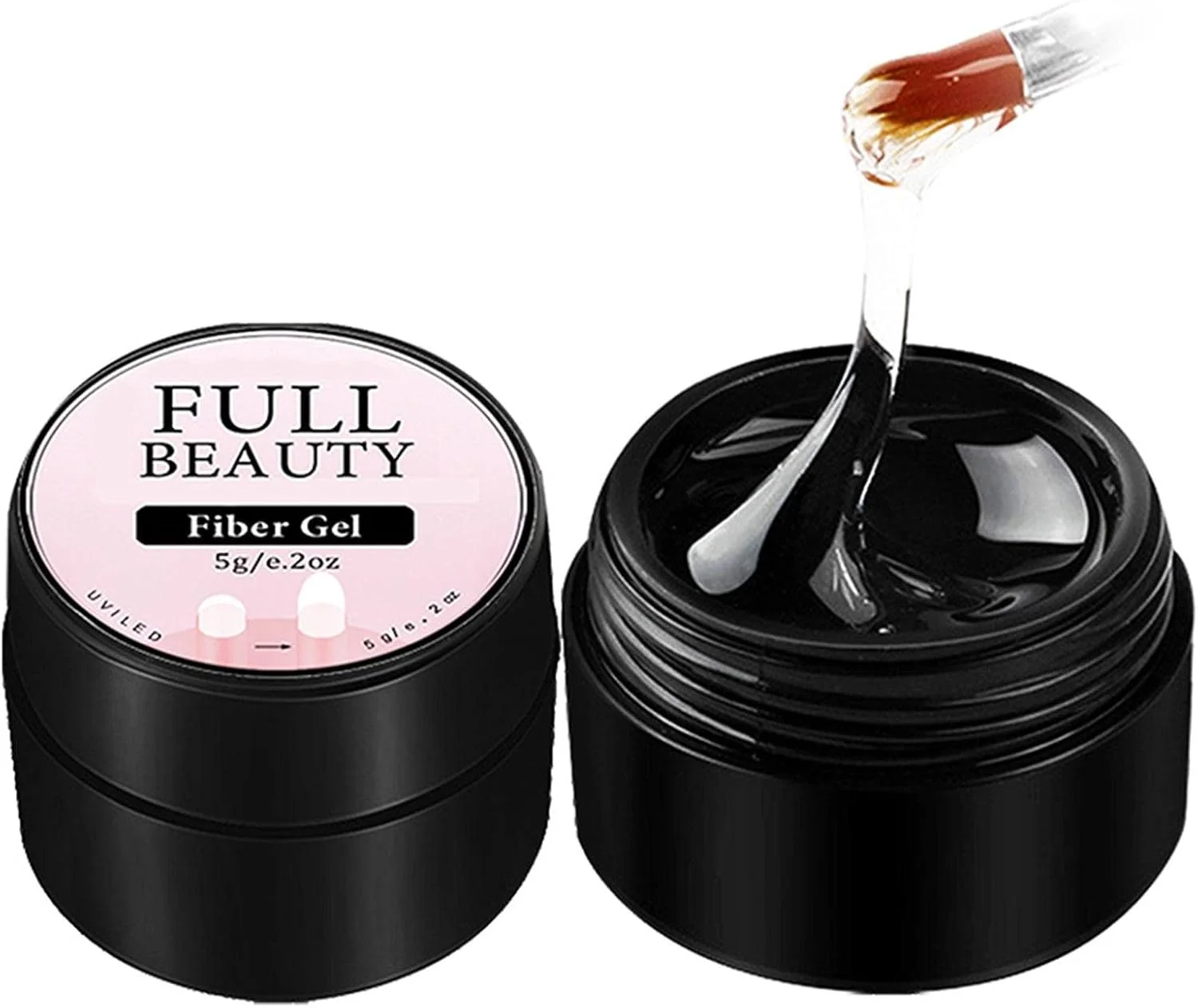 چسب کاشت ناخن چند منظوره شفاف برای ترمیم و تقویت ناخن، ژل سخت سازنده برای طراحی ناخن و مانیکور مناسب مبتدیان