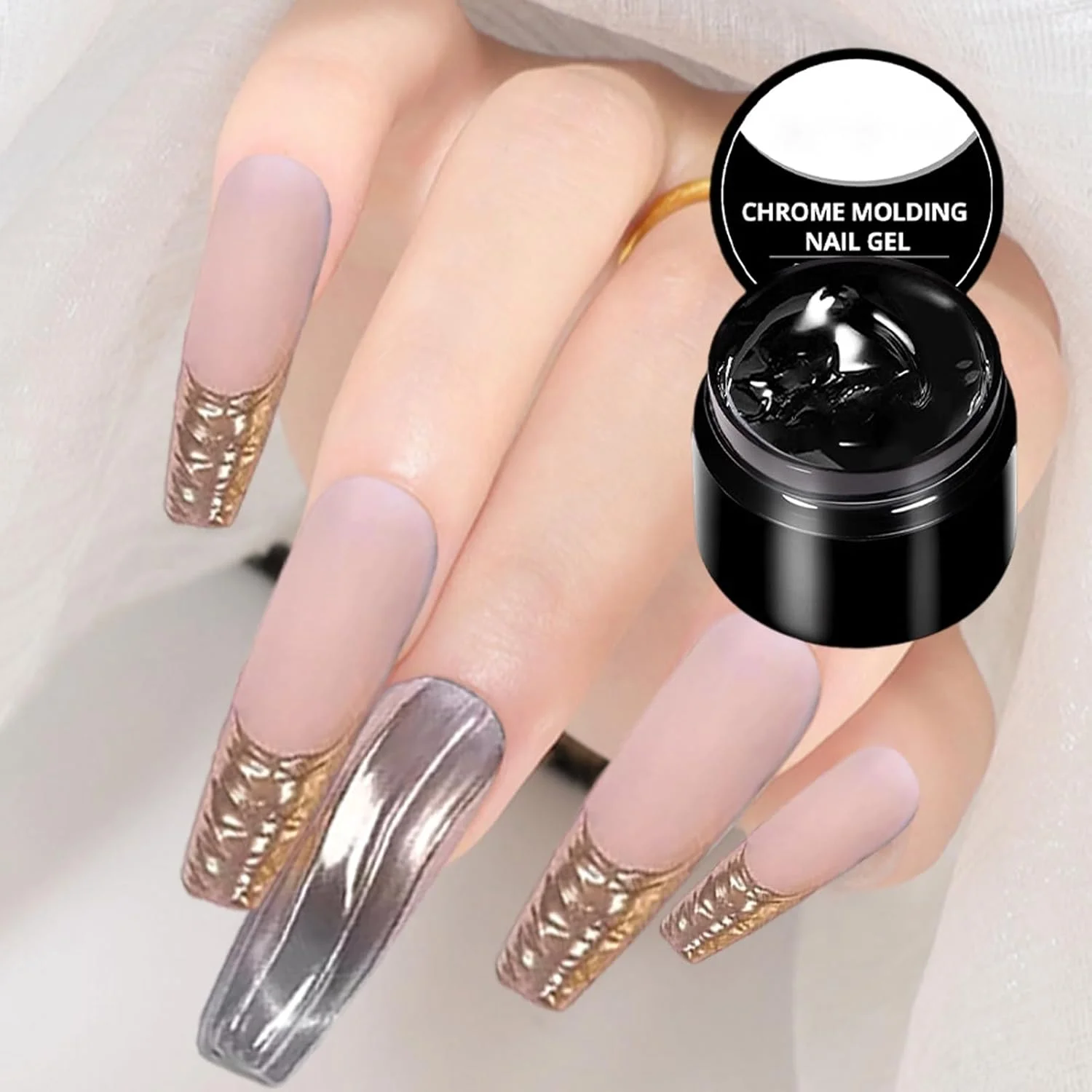 ژل حالت دهنده ناخن | چسب اکستنشن ناخن LED/UV | مدل سازی فشرده ناخن 7 میلی لیتری، ابزار مانیکور برای مسافرت، سفر کاری، مدرسه