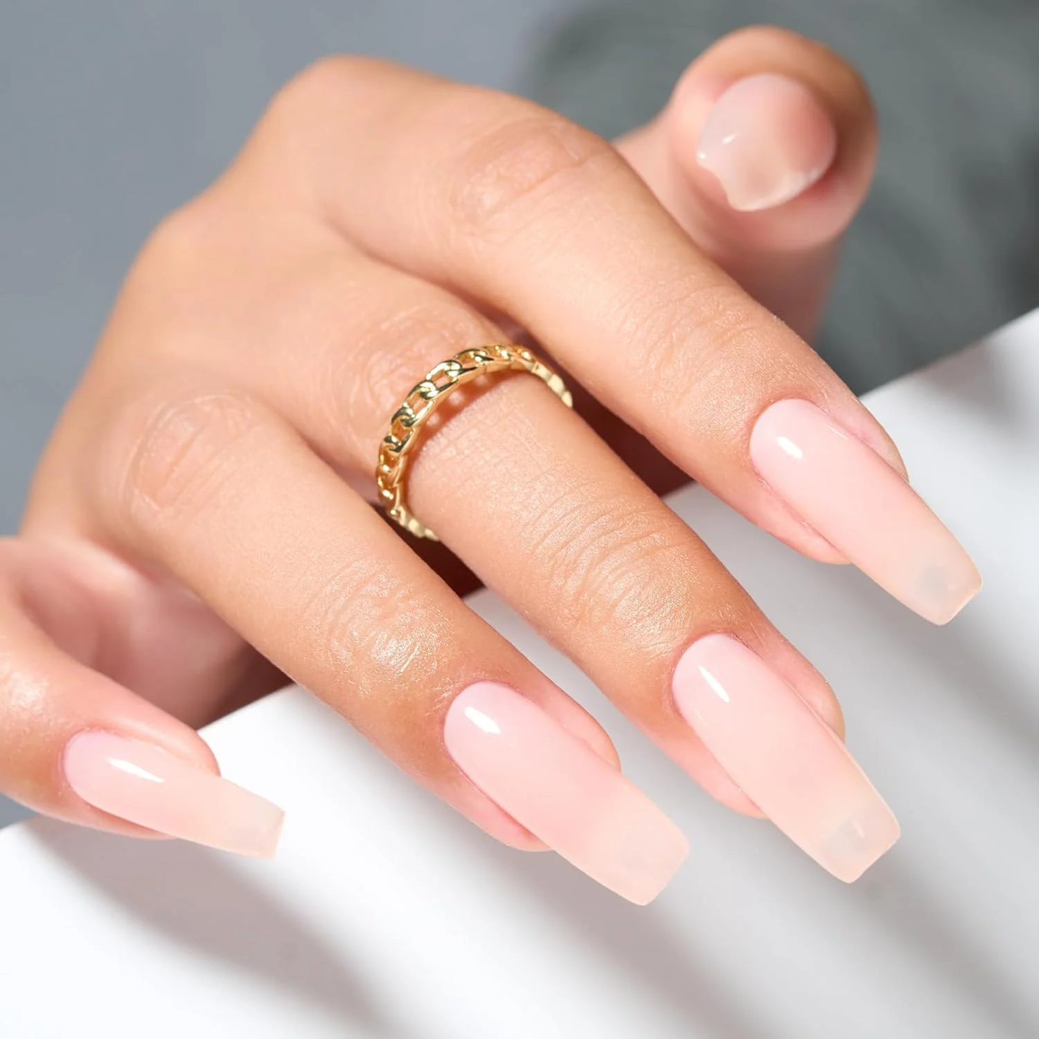 چسب ناخن ژلیک ایی سی برای ناخن های مصنوعی، 6 در 1 رنگ زردآلویی ملایم، چسب ناخن فوق العاده قوی برای چسباندن ناخن های مصنوعی، ژل چسب ناخن برای تیپ ناخن، ژل چسب ناخن برای ناخن های مصنوعی، نیاز به سخت شدن زیر لامپ UV، 8 میلی لیتر