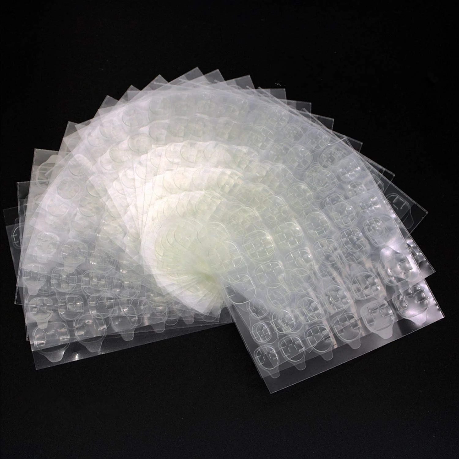 برچسب چسب ناخن، استیکر چسب ناخن برای ناخن های مصنوعی، ضد آب و تنفس پذیر، برچسب های چسب دو طرفه ژله ای، 20 ورق...