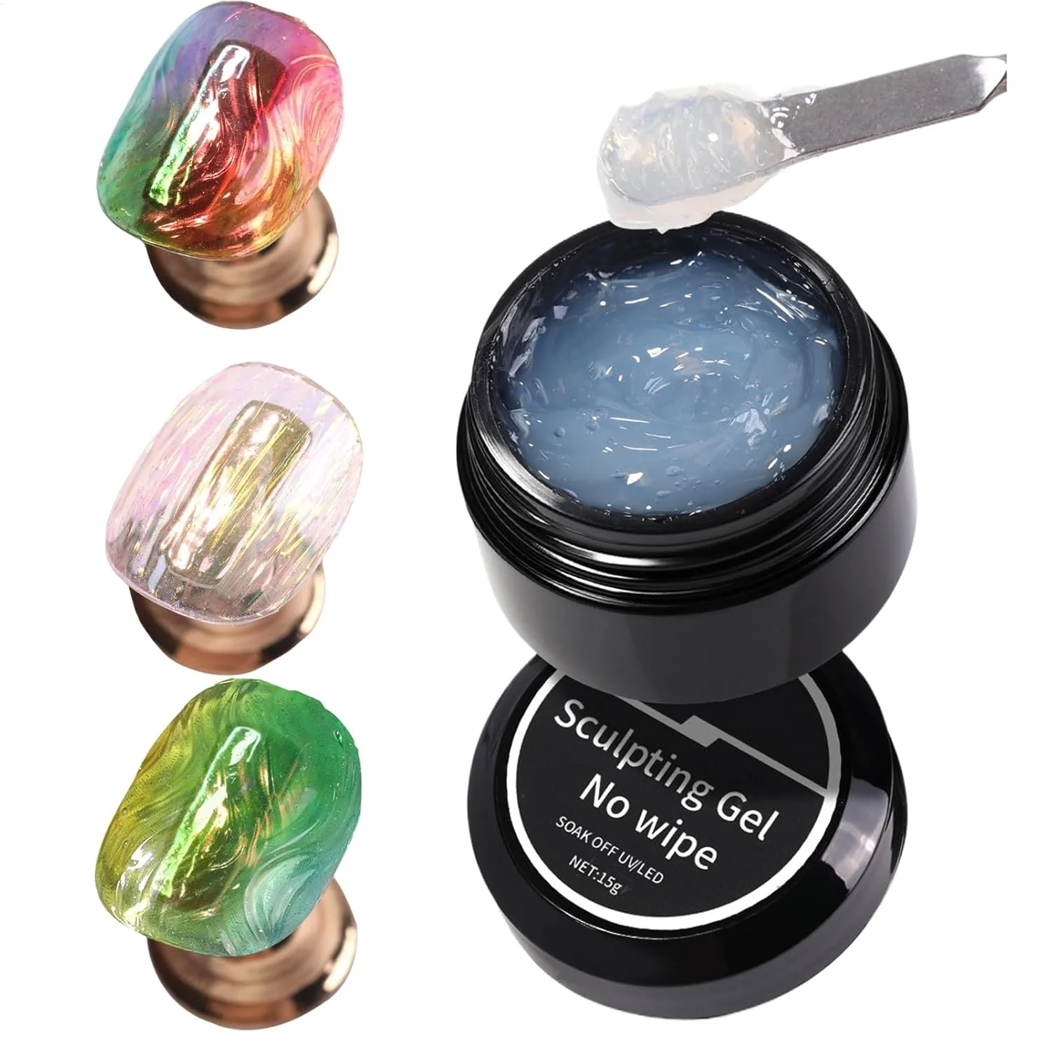 چسب ژلی برای ناخن | لاک ژل بادوام برای ناخن - چسب غیر روان برای مادران، بانوان، هنرمندان، استایلیست ها، مبتدیان و علاقه مندان