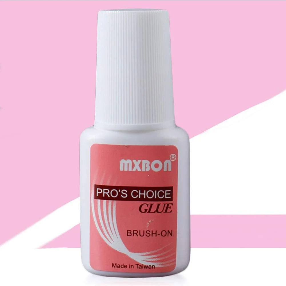 چسب کاشت ناخن ژلی، چسب ناخن شفاف بدون اثر با برس چسب کاشت ناخن ژلی، چسب ناخن شفاف بدون اثر با برس