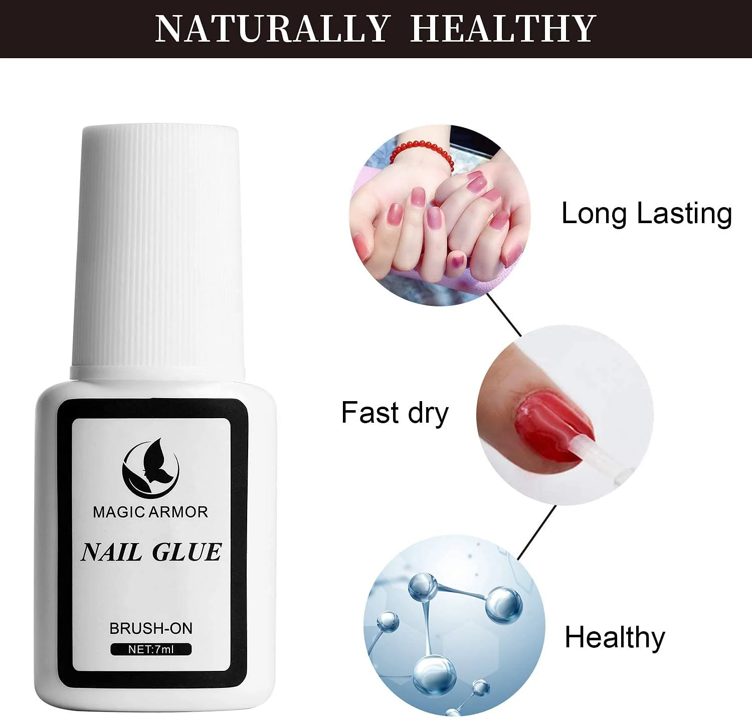 چسب ناخن فوق العاده قوی MAGIC ARMOR، 3 عددی، چسب برس دار عالی برای ناخن، چسب حرفه ای برای نوک ناخن، چسب ناخن مصنوعی، چسب برای تعمیر ناخن چسب ناخن فوق العاده قوی MAGIC ARMOR، 3 عددی، چسب برس دار عالی برای ناخن، چسب حرفه ای برای نوک ناخن، چسب ناخن مصنوعی، چسب برای تعمیر ناخن