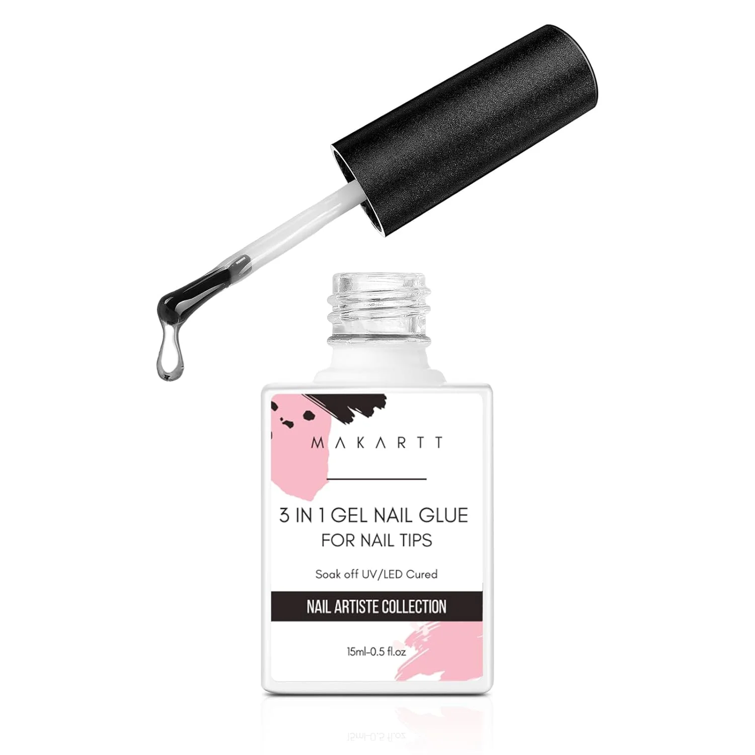 چسب ناخن ژلی ماکارت: چسب ناخن 3 در 1 برای کاشت ناخن اکریلیک، چسبندگی فوق العاده قوی، ماندگاری طولانی، قابل استفاده به عنوان بیس کت و اسلیپ سلوشن و چسباندن نگین، نیاز به خشک شدن با دستگاه، 15 میل چسب ناخن ژلی ماکارت: چسب ناخن 3 در 1 برای کاشت ناخن اکریلیک، چسبندگی فوق العاده قوی، ماندگاری طولانی، قابل استفاده به عنوان بیس کت و اسلیپ سلوشن و چسباندن نگین، نیاز به خشک شدن با دستگاه، 15 میل