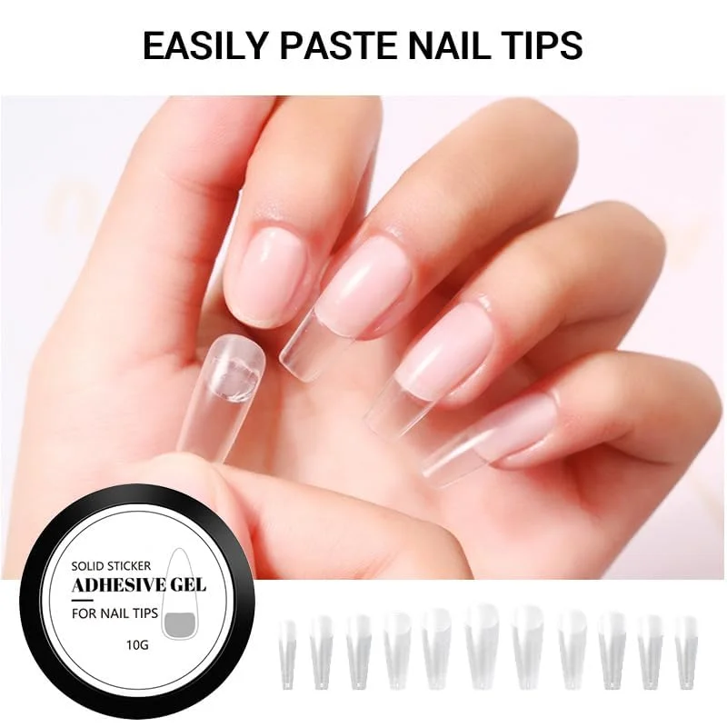 چسب ناخن قوی NALACAL، چسب ناخن جامد 15 گرمی، چسب ژلی غیر داغ و غیر سفت برای استفاده در سالن های آرایشی و منزل، نیاز به خشک شدن با لامپ UV LED