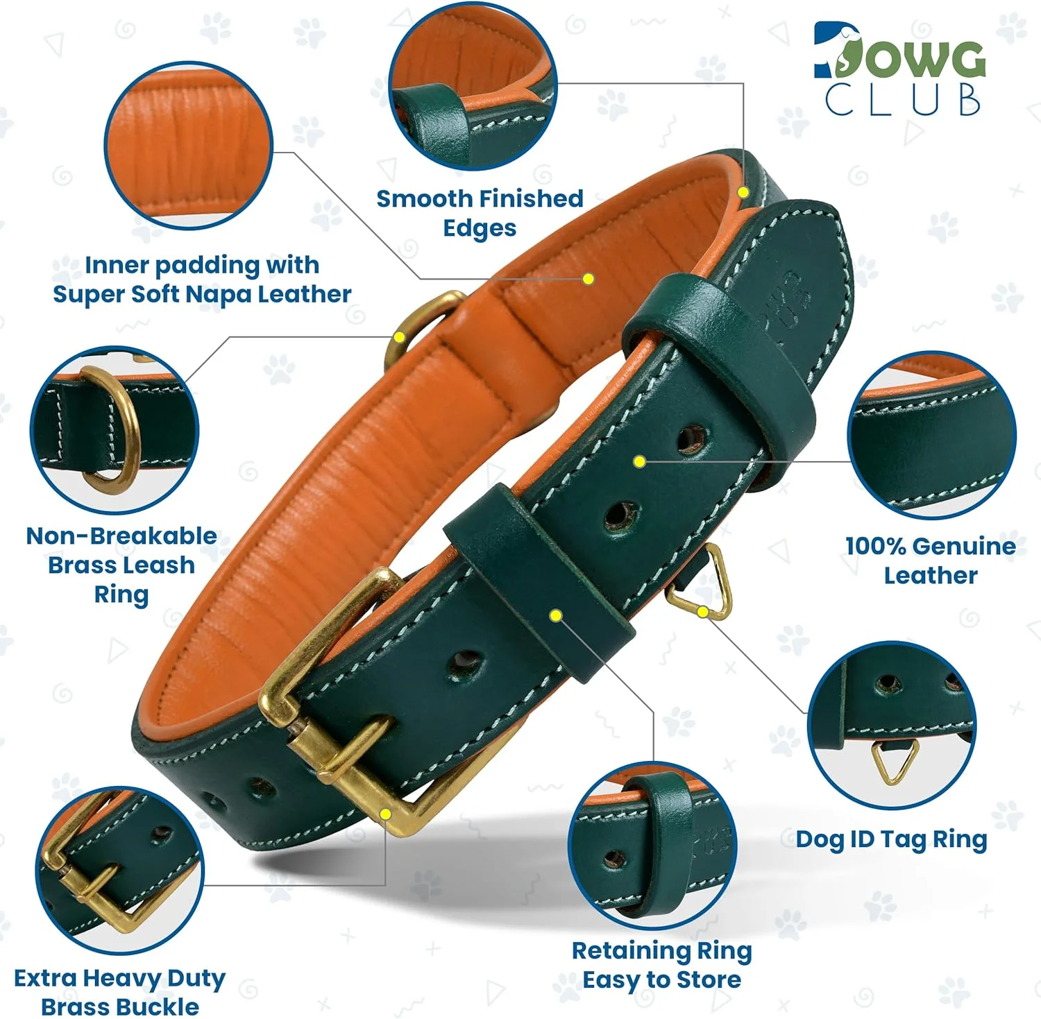 قلاده سگ چرمی اصل | تمام دانه، مقاوم، راحت، لایه دار، قوی | مناسب برای توله سگ ها، نژادهای کوچک، متوسط، بزرگ و خیلی بزرگ (بزرگ (مناسب سایز گردن 47-57 سانتی متر)، سبزآبی) قلاده سگ چرمی اصل | تمام دانه، مقاوم، راحت، لایه دار، قوی | مناسب برای توله سگ ها، نژادهای کوچک، متوسط، بزرگ و خیلی بزرگ (بزرگ (مناسب سایز گردن 47-57 سانتی متر)، سبزآبی)