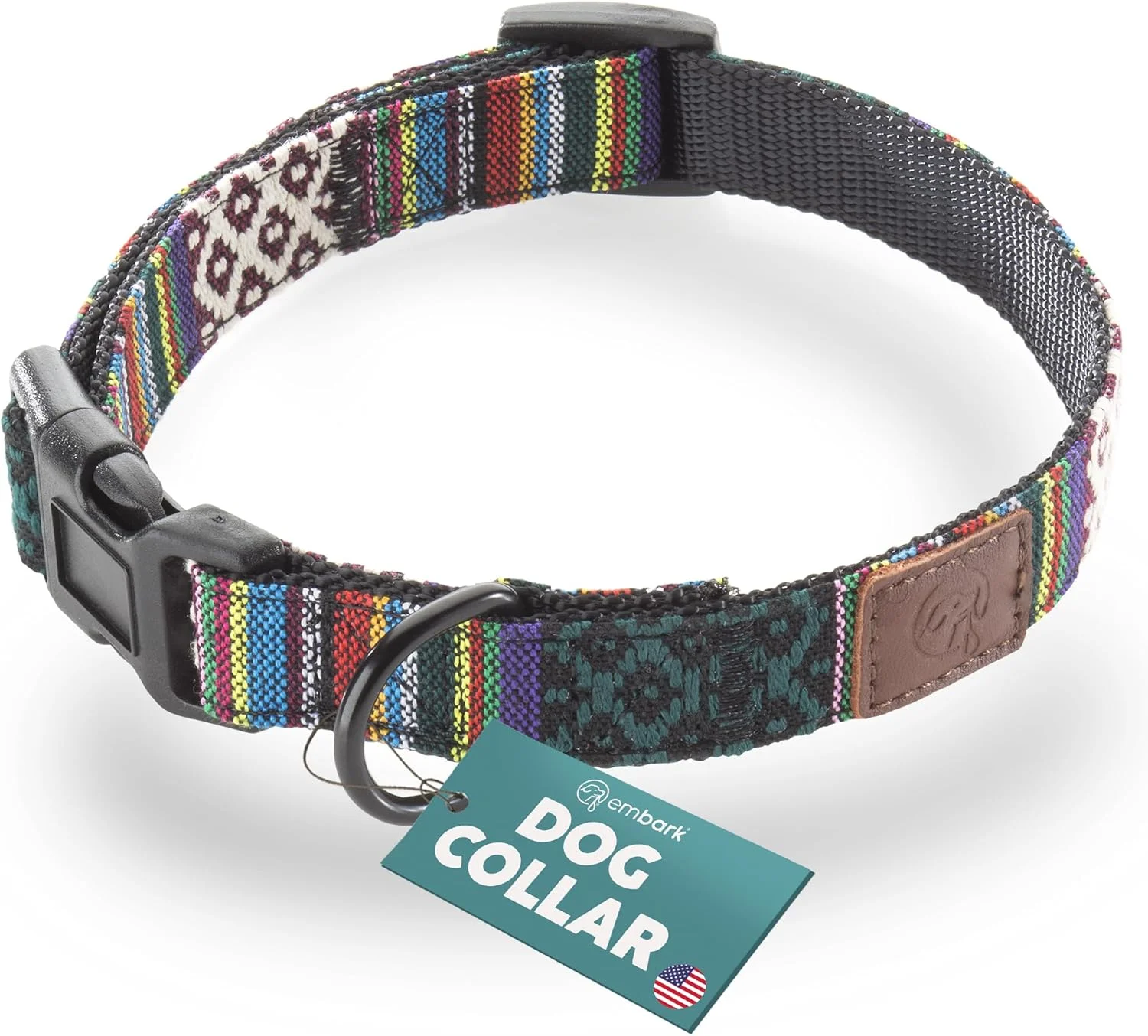 قلاده سگ شهری امبارک پتز - قلاده سگ برای سگ های متوسط، کوچک و بزرگ (مایان، متوسط)