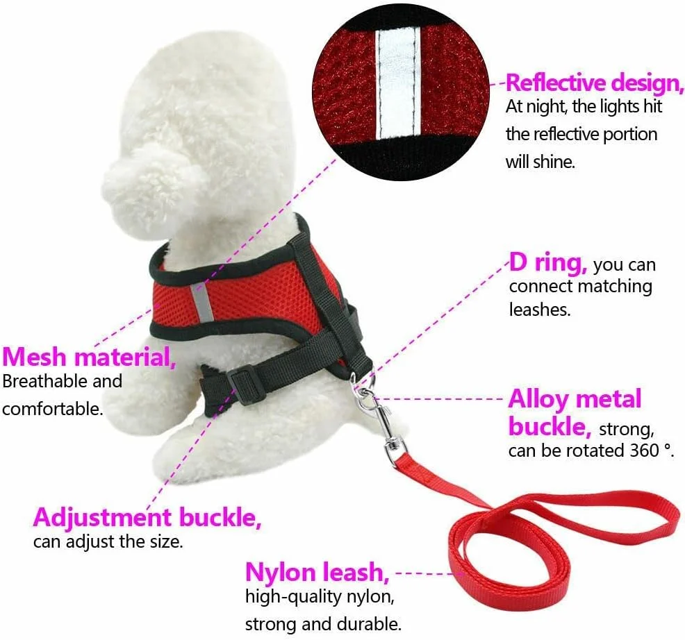 جلیقه سگ و گربه، لوازم حیوانات خانگی، قلاده تنفسی مناسب برای نژادهای مختلف (سایز S، بنفش) جلیقه سگ و گربه، لوازم حیوانات خانگی، قلاده تنفسی مناسب برای نژادهای مختلف (سایز S، بنفش)