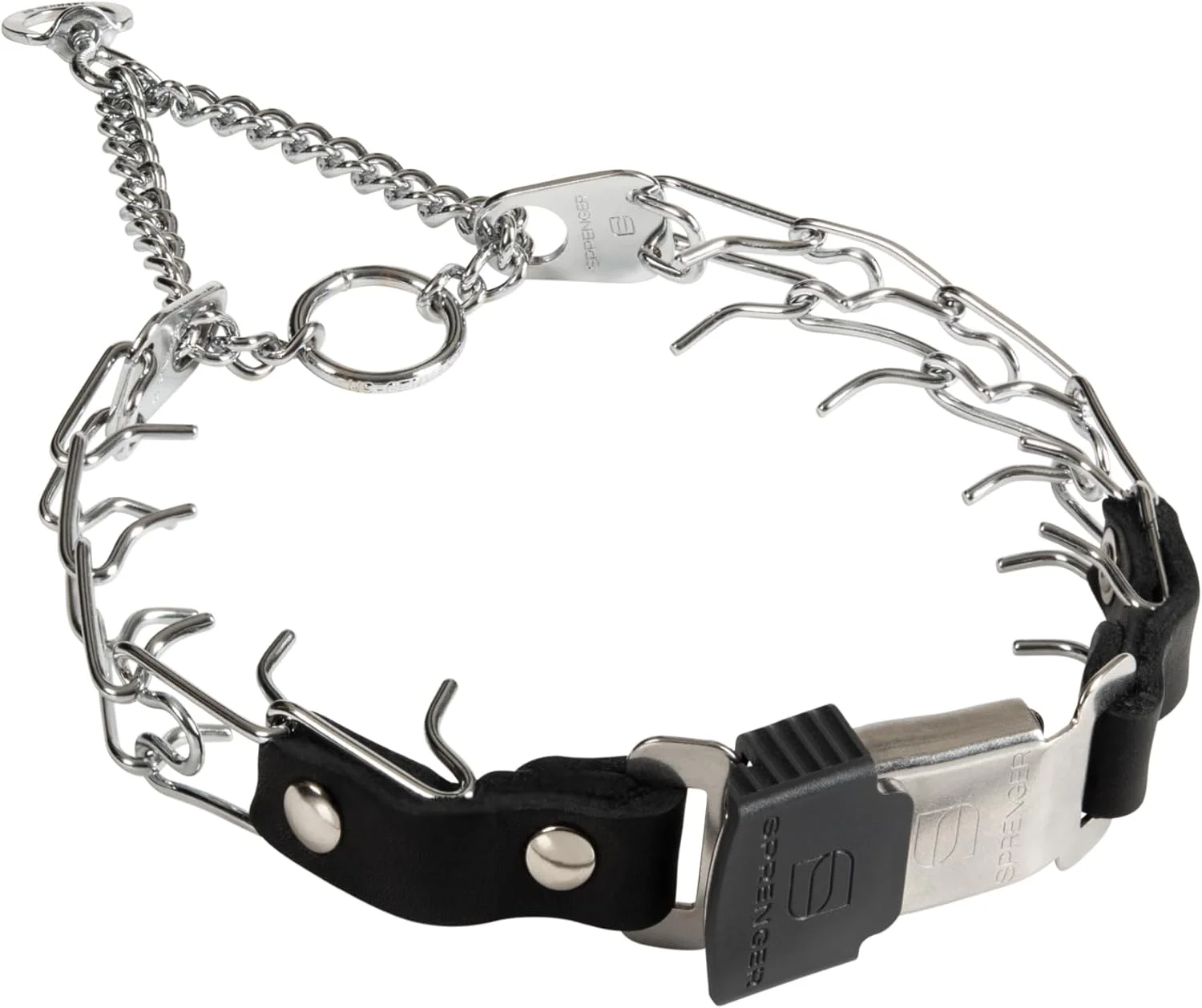 طوق گردنی پرانگ 2.25 میلیمتری هرم اسپرینگر برای آموزش سگ با طول قابل تنظیم و رهاسازی سریع و آسان Cliclock و حلقه چرخان برای سگهای کوچک/متوسط (گردن 33 تا 48 سانتیمتر) طوق گردنی پرانگ 2.25 میلیمتری هرم اسپرینگر برای آموزش سگ با طول قابل تنظیم و رهاسازی سریع و آسان Cliclock و حلقه چرخان برای سگهای کوچک/متوسط (گردن 33 تا 48 سانتیمتر)