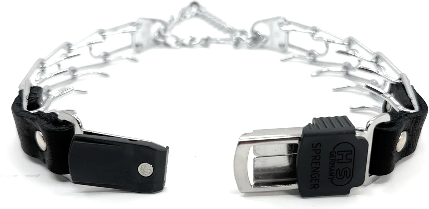 طوق گردنی پرانگ 2.25 میلیمتری هرمسپرنگر برای آموزش سگ با طول قابل تنظیم، قفل سریع و حلقه گردان برای سگهای کوچک/متوسط (گردن 33 تا 48 سانتیمتر) طوق گردنی پرانگ 2.25 میلیمتری هرمسپرنگر برای آموزش سگ با طول قابل تنظیم، قفل سریع و حلقه گردان برای سگهای کوچک/متوسط (گردن 33 تا 48 سانتیمتر)