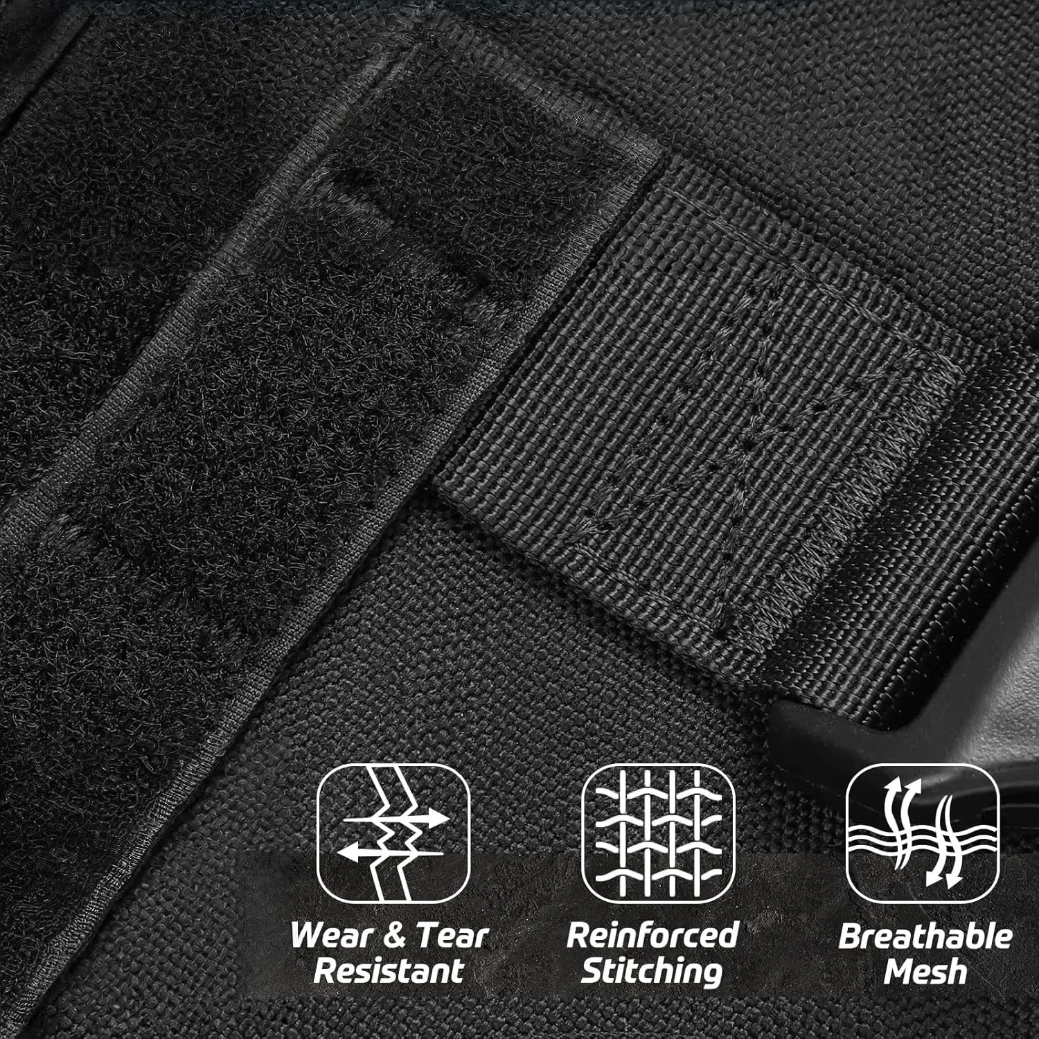 هارنس تاکتیکی سگ جافیست برای سگ های بزرگ، هارنس حیوانات خانگی سنگین با دسته، جلیقه خدماتی بدون کشش، جلیقه سگ نظامی قابل تنظیم برای آموزش شکار و پیاده روی، مشکی، سایز S