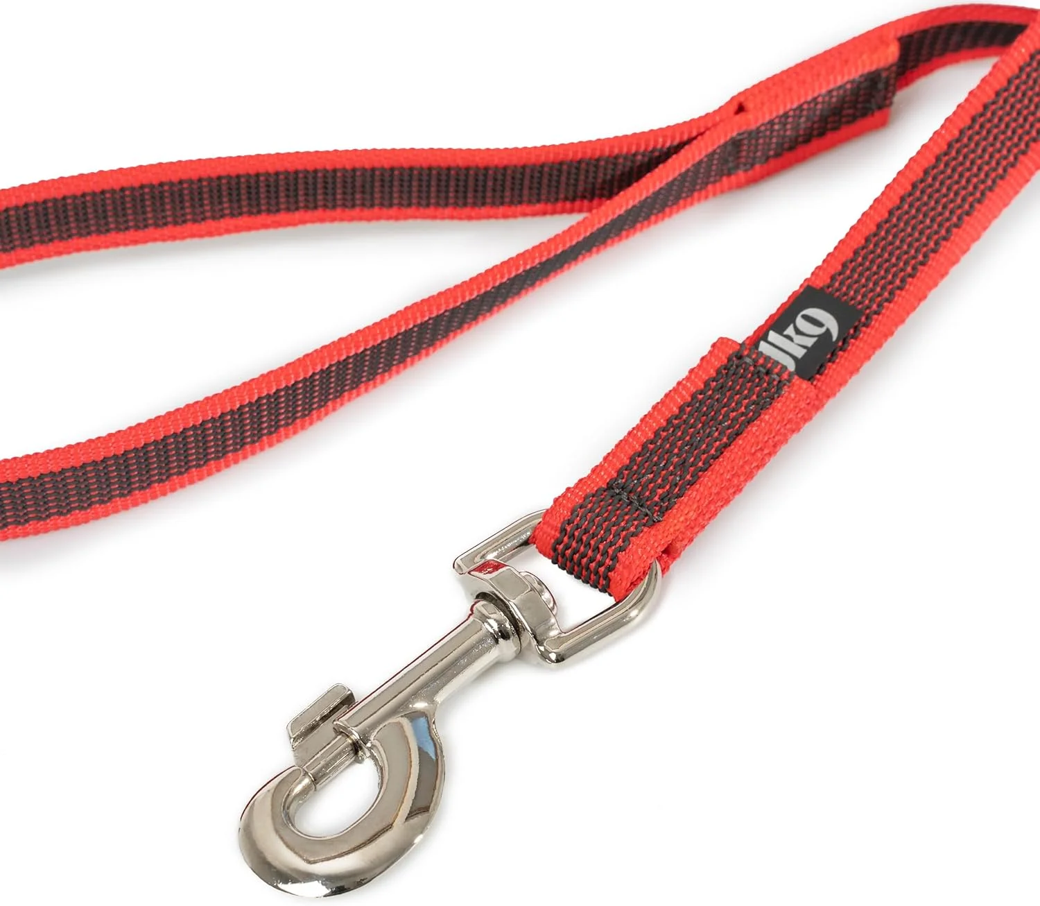 بند قلاده سوپر گریپ رنگی و خاکستری Julius-K9 216GM-R-S3 با دسته، 20 میلی متر × 3 متر، قرمز-خاکستری