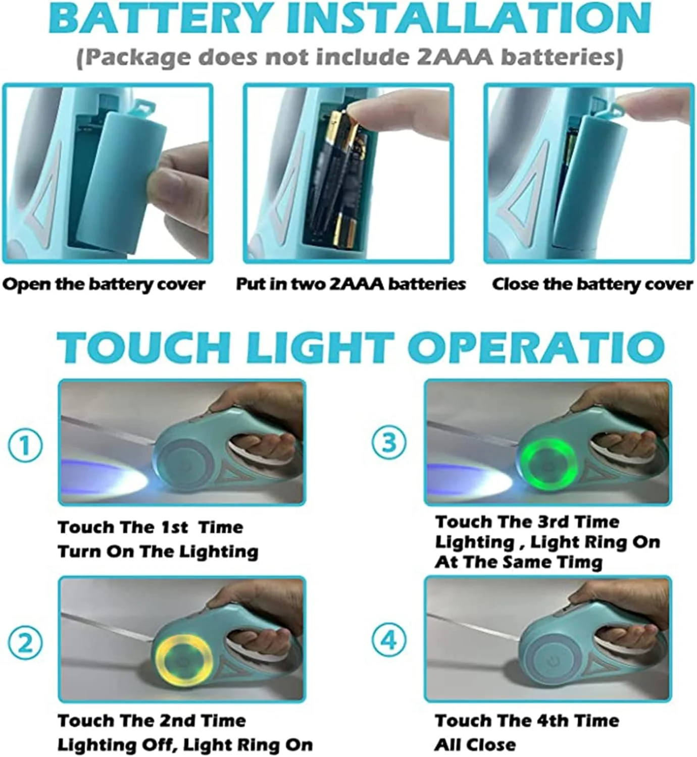 بند قلاده سگ KASTWAVE، بند قلاده جمع شونده سگ با چراغ قوه LED برای پیاده روی توله سگ و سگ های کوچک و متوسط، ترمز یک دستی با حرکت آزاد، قطع و قفل با یک دکمه (3 متر) بند قلاده سگ KASTWAVE، بند قلاده جمع شونده سگ با چراغ قوه LED برای پیاده روی توله سگ و سگ های کوچک و متوسط، ترمز یک دستی با حرکت آزاد، قطع و قفل با یک دکمه (3 متر)