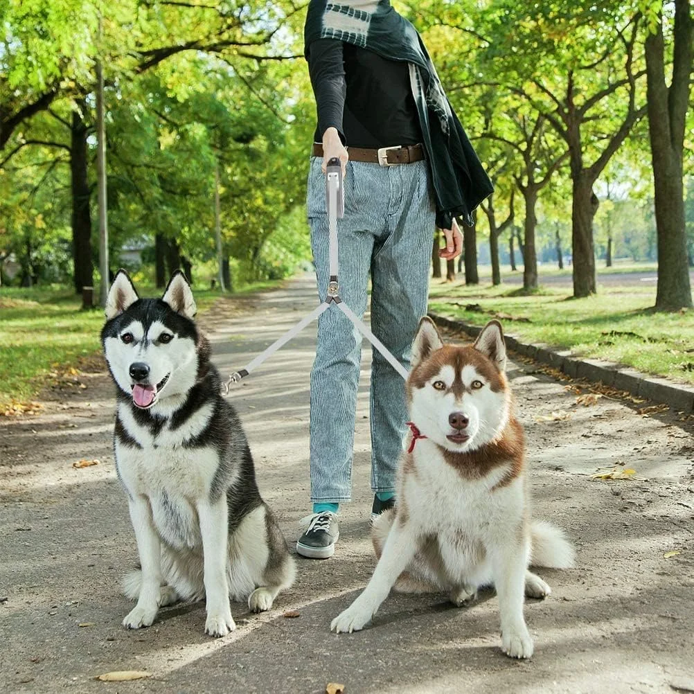 بند دوگانه جمعشونده سگ KOOLTAIL - مناسب برای پیادهروی با 2 سگ تا وزن 50 کیلوگرم - بند سگ بادوام و دو سر با قابلیت افزایش طول تا 5 متر، مناسب برای پیادهروی و آموزش سگهای کوچک و متوسط بند دوگانه جمعشونده سگ KOOLTAIL - مناسب برای پیادهروی با 2 سگ تا وزن 50 کیلوگرم - بند سگ بادوام و دو سر با قابلیت افزایش طول تا 5 متر، مناسب برای پیادهروی و آموزش سگهای کوچک و متوسط